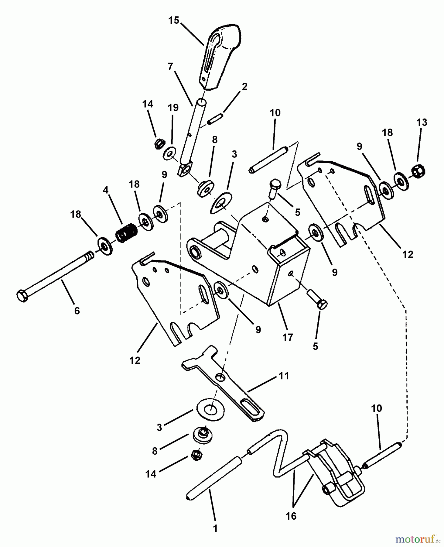  Snapper Rasenmäher für Großflächen SPLH170KW (84275) - Snapper Wide-Area Walk-Behind Mower, 17 HP, Hydro Drive, Loop Handle, Series 0 Tracking Control Assembly