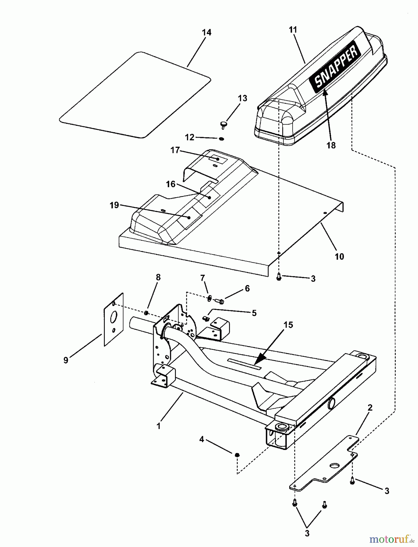  Snapper Nullwendekreismäher, Zero-Turn SZT18386BVE (85680) - Snapper 38