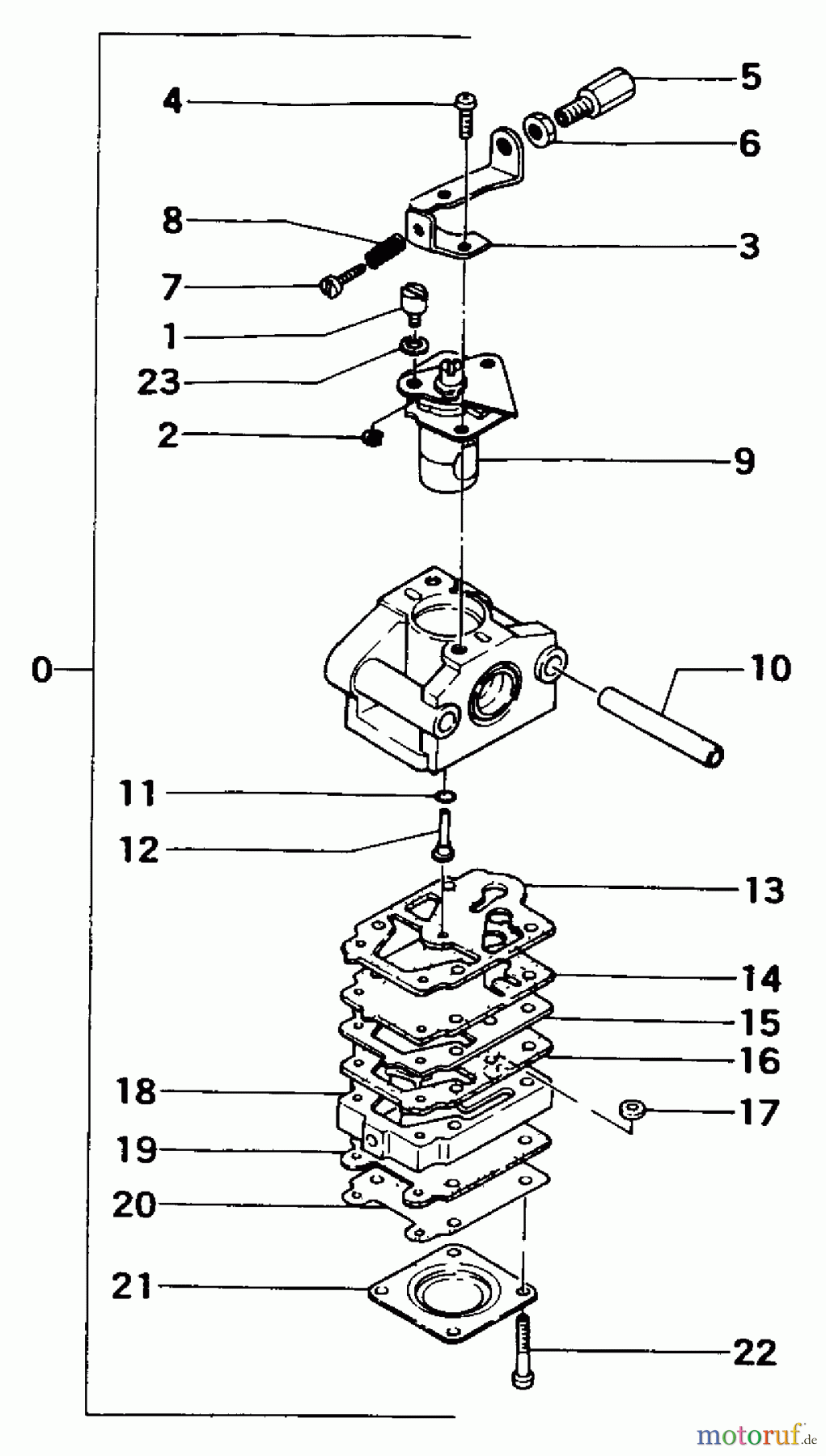 Tanaka Heckenscheeren THT-230 - Tanaka Hedge Trimmer Carburetor