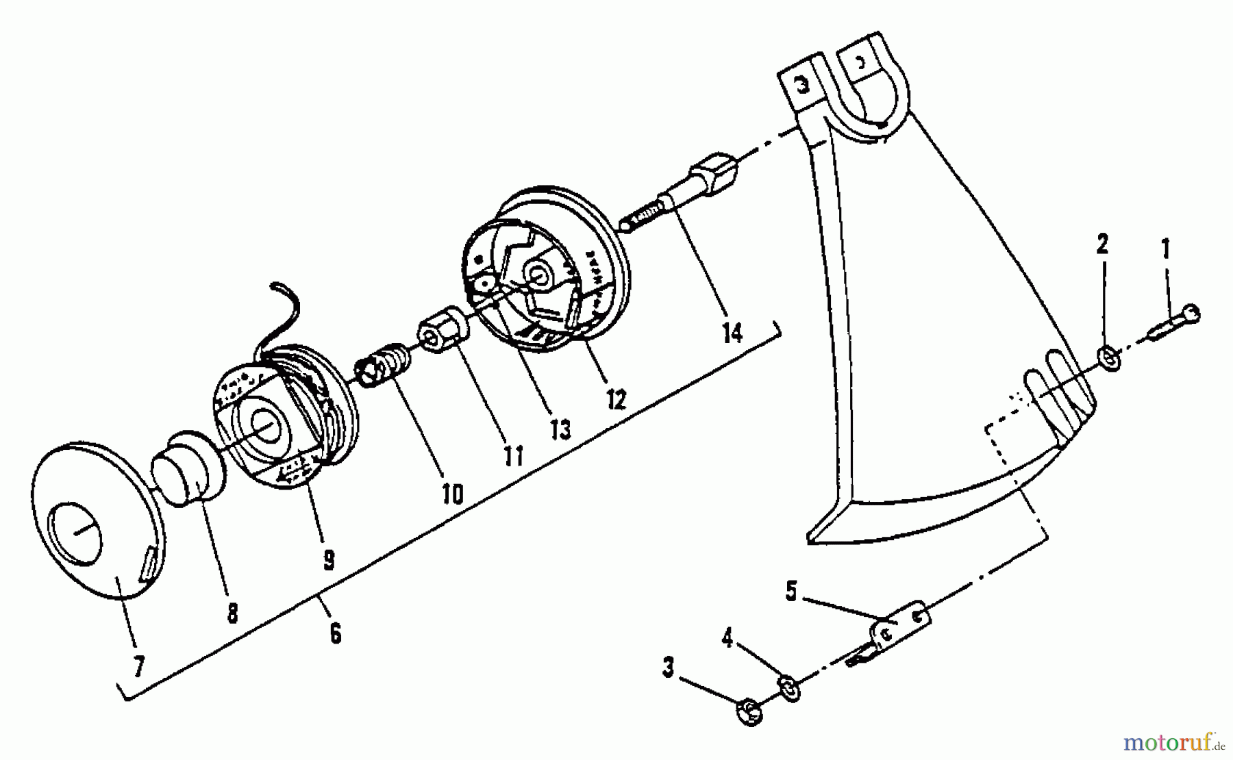  Tanaka Trimmer, Motorsensen TBC-200 - Tanaka Brush Cutter Stringhead Assembly