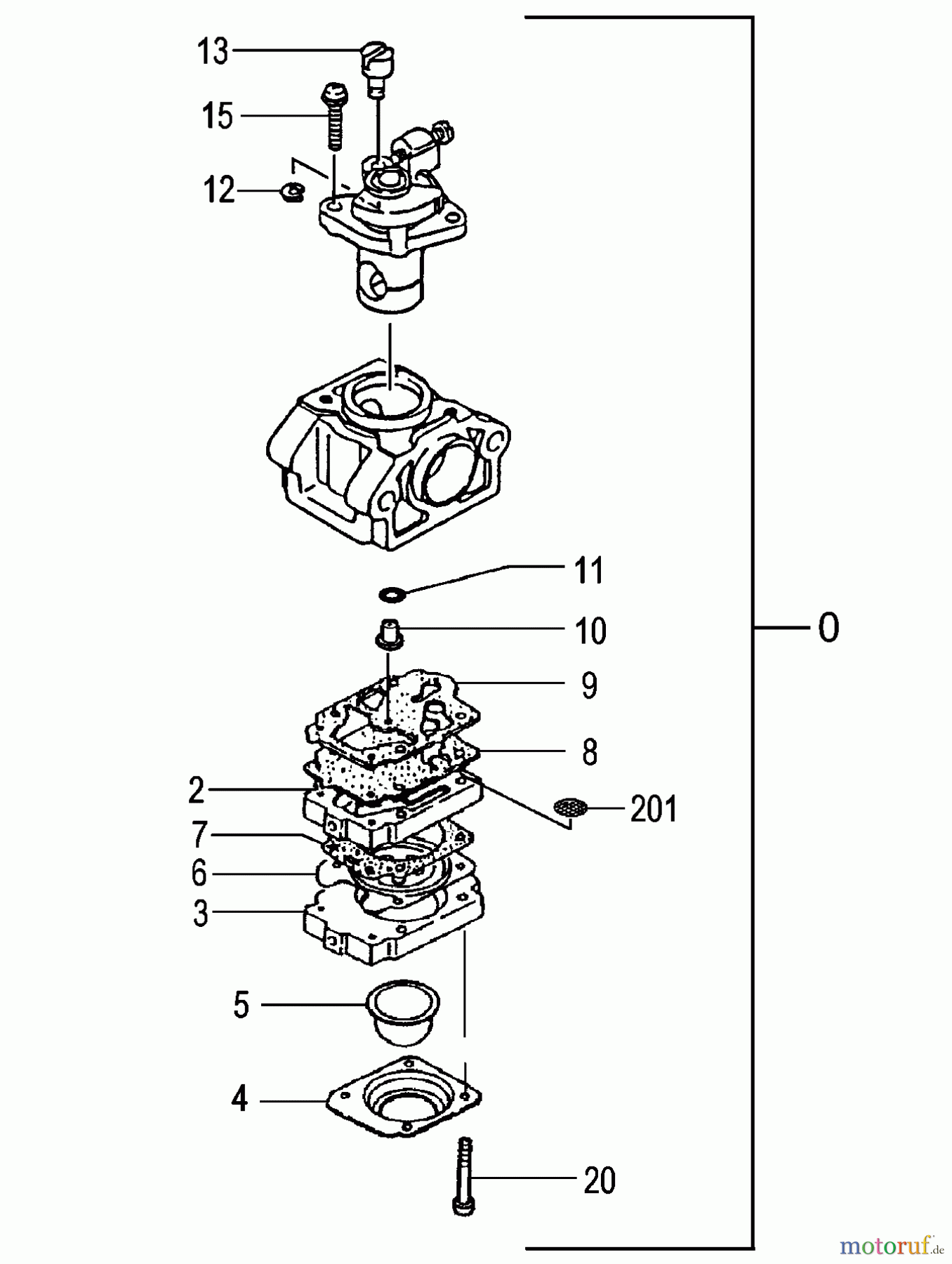 Tanaka Trimmer, Motorsensen TBC-230B - Tanaka Grass Trimmer Carburetor