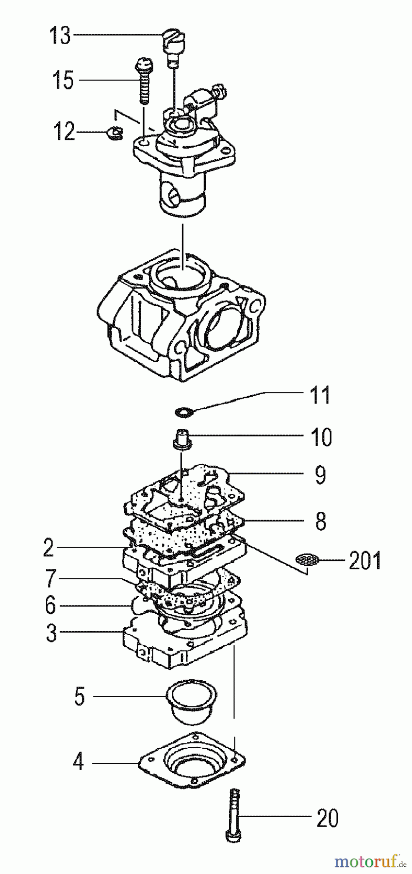 Tanaka Trimmer, Motorsensen TBC-2501H - Tanaka Grass Trimmer (SN: C263177 - C263752) Carburetor