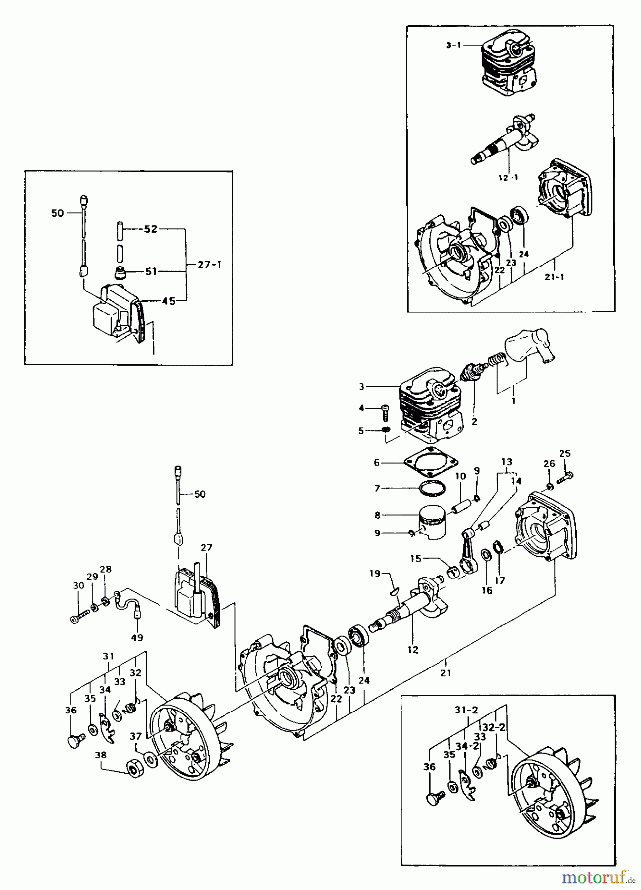 Tanaka Trimmer, Motorsensen TBC-5000 - Tanaka Trimmer / Brush Cutter Engine
