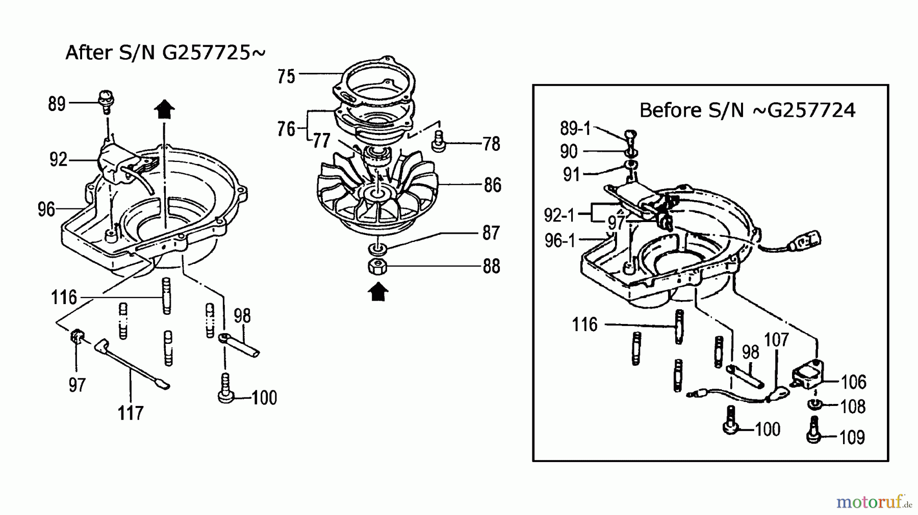  Tanaka Erdbohrer TEA-500 - Tanaka Power Auger Fan Case & Flywheel