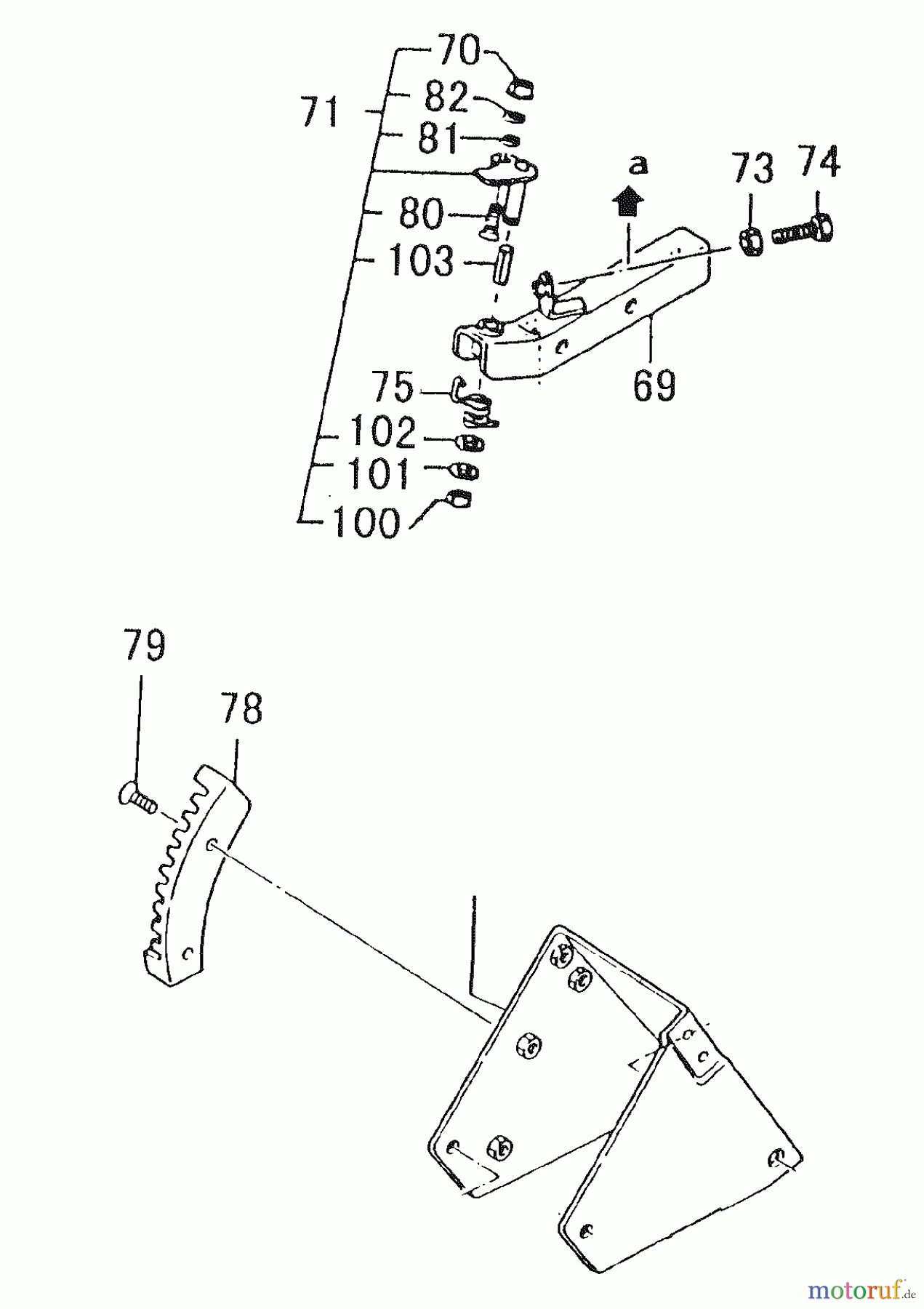 Tanaka Kantenschneider TLE-550 - Tanaka Walk-Behind Edger Height Adjuster