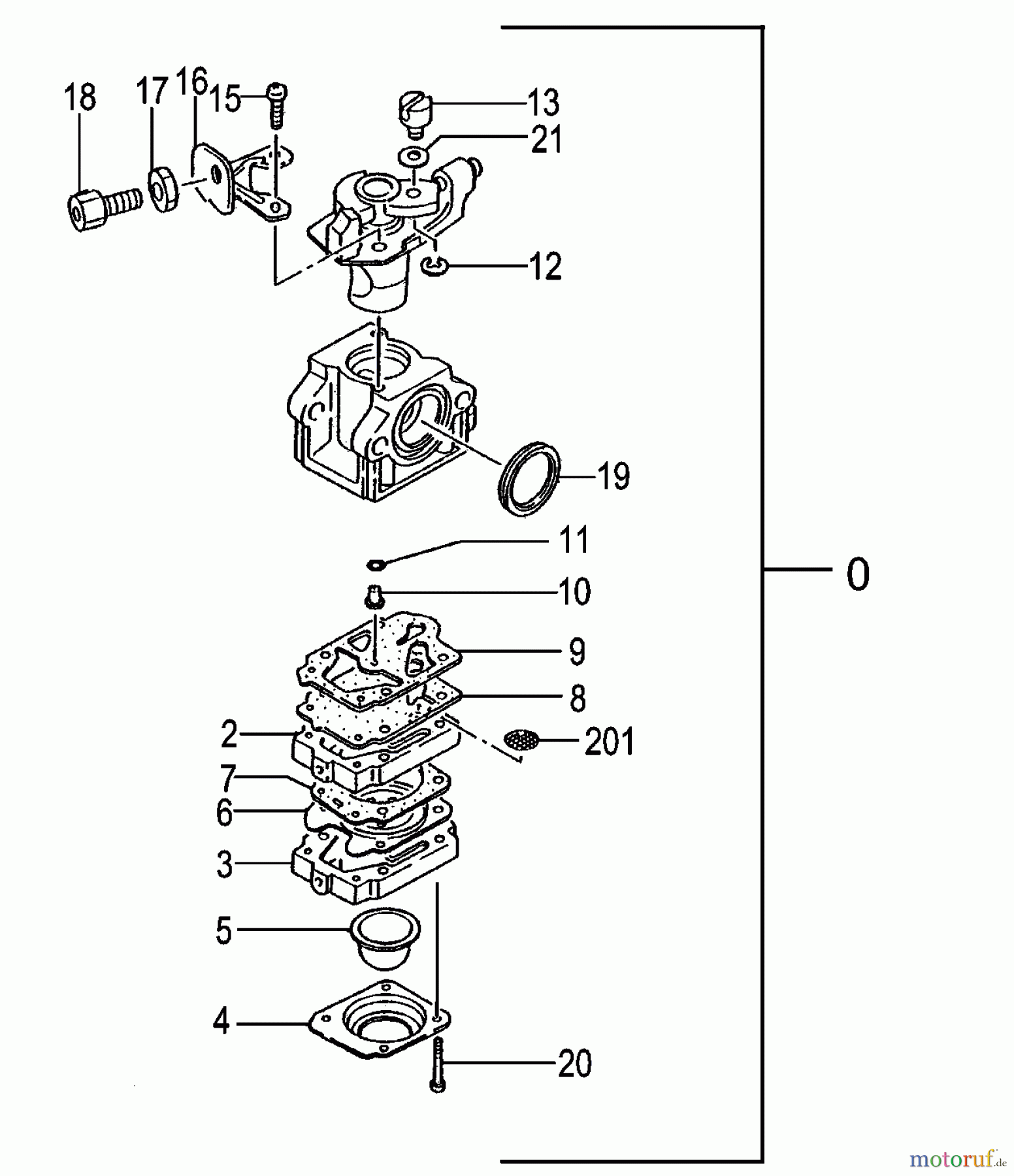 Tanaka Kantenschneider TPE-260PF - Tanaka Portable Edger Carburetor