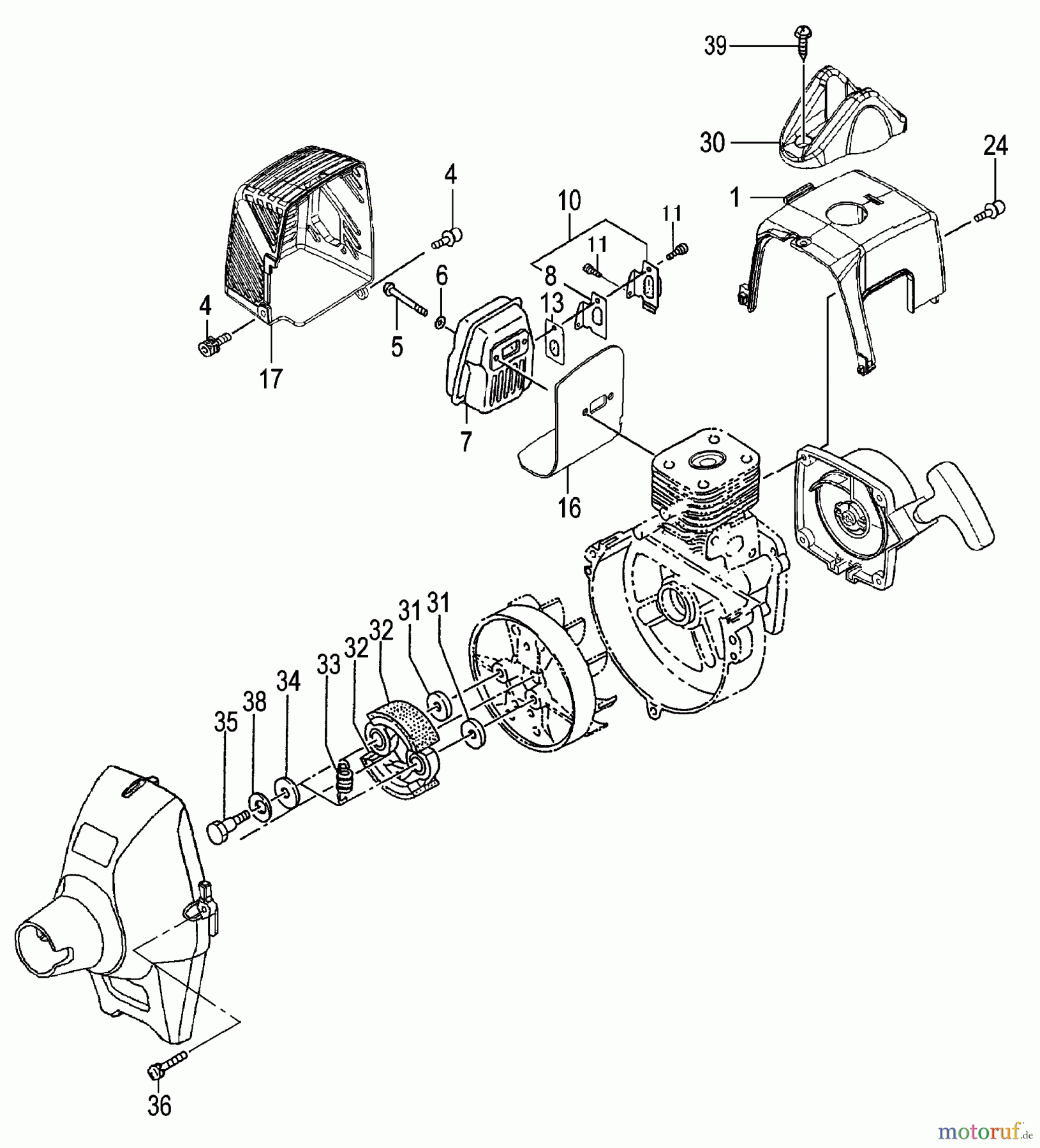  Tanaka Zubehör TBC-255SFK - Tanaka Smart Fit - 3 in 1 - Multi Task Tool Muffler, Clutch & Cover