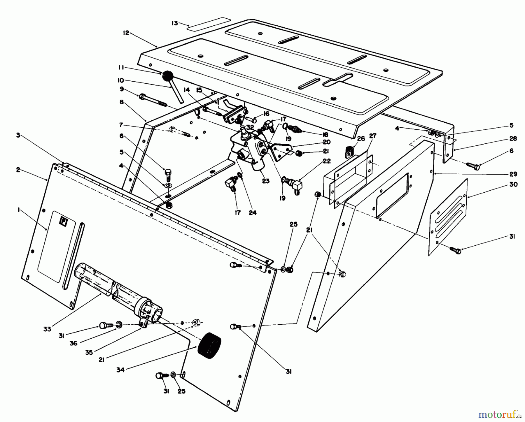  Toro Neu Mowers, Deck Assembly Only 30544 (117/120) - Toro 44