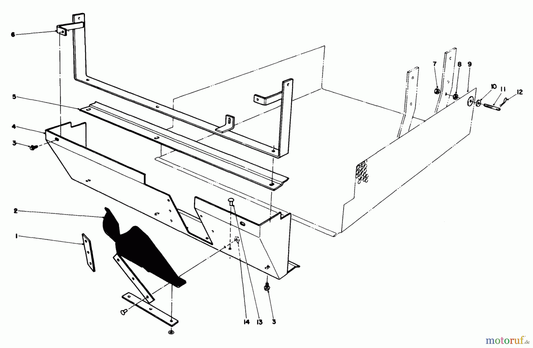 Toro Neu Mowers, Deck Assembly Only 30544 (117/120) - Toro 44