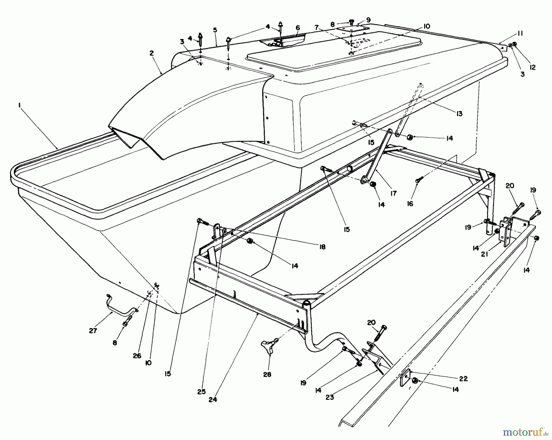  Toro Neu Mowers, Deck Assembly Only 30544 (117/120) - Toro 44