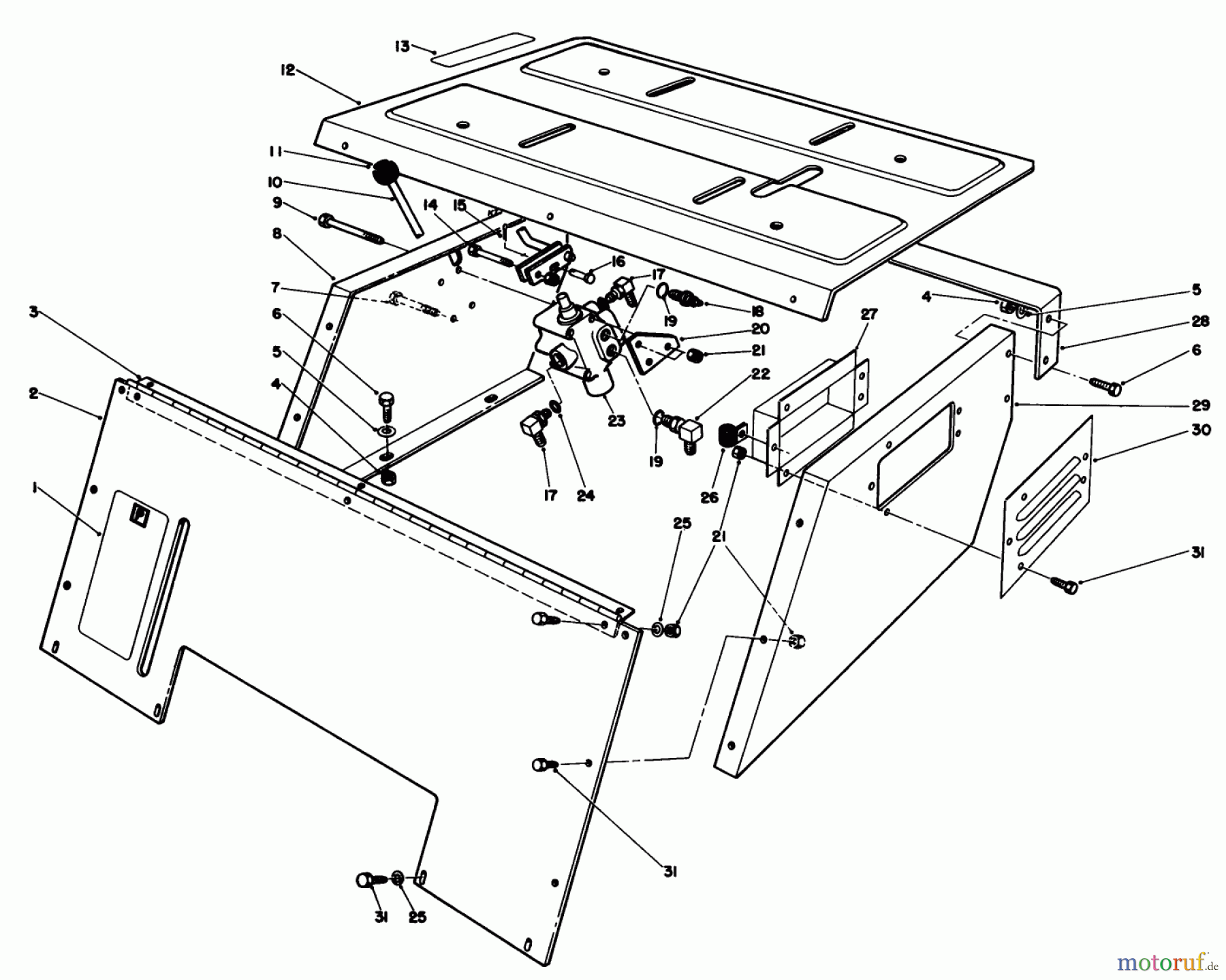 Toro Neu Mowers, Deck Assembly Only 30544 (120) - Toro 44