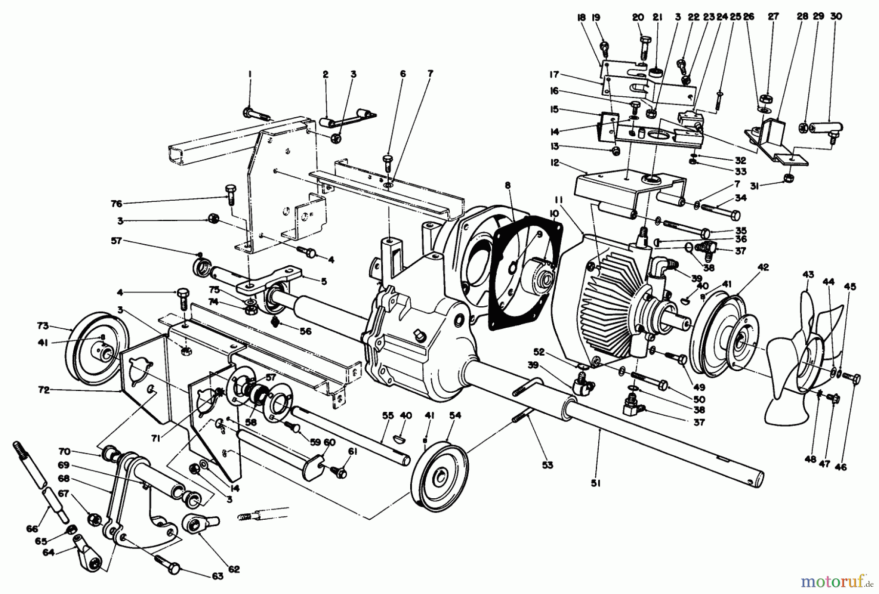  Toro Neu Mowers, Deck Assembly Only 30544 (120) - Toro 44