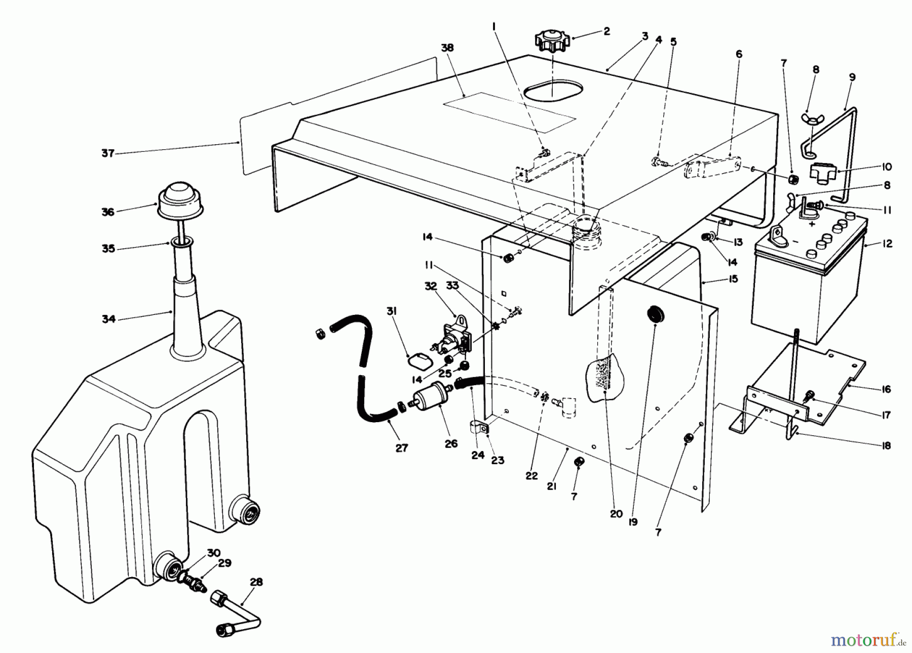  Toro Neu Mowers, Deck Assembly Only 30544 (120) - Toro 44