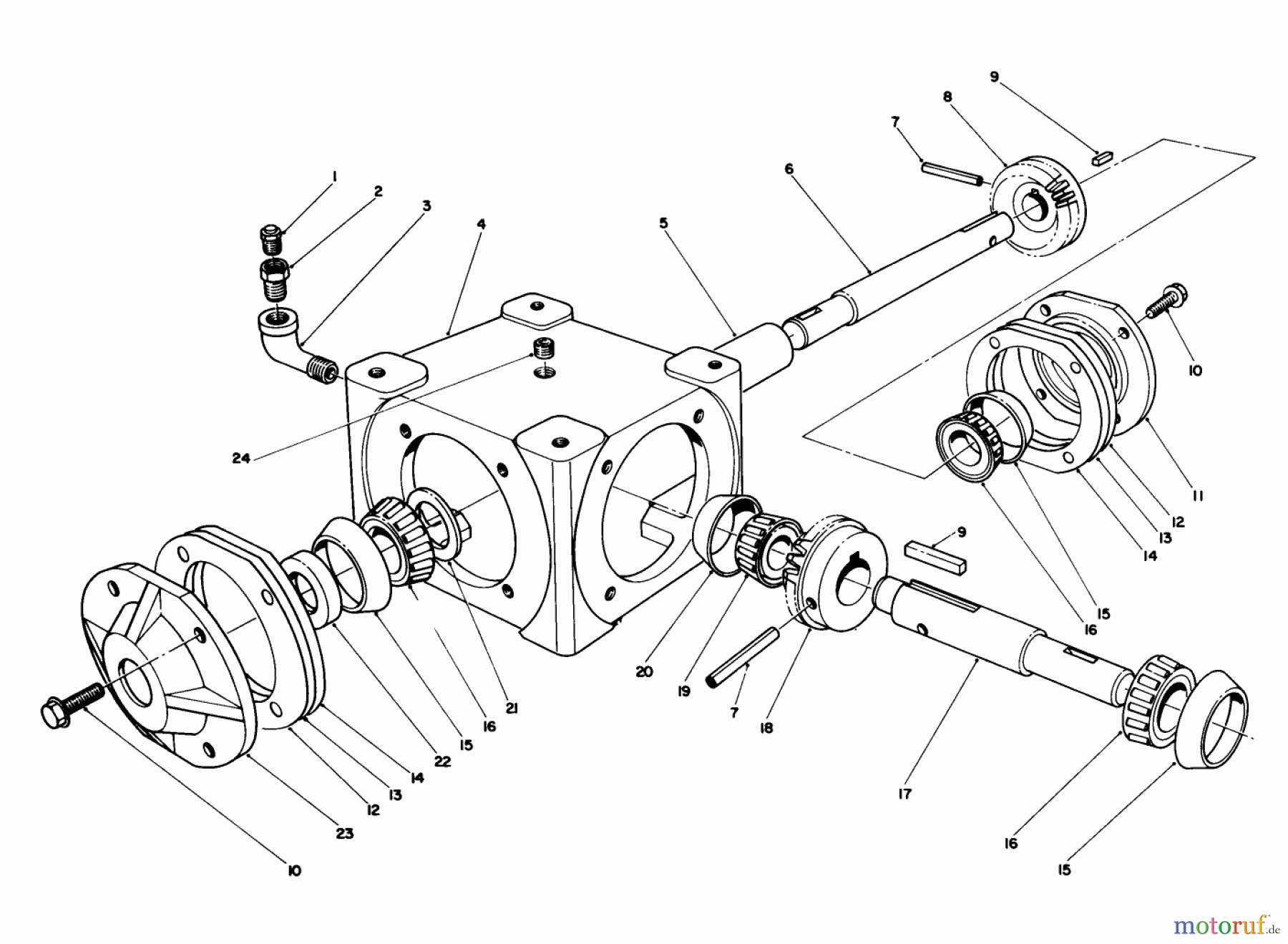 Toro Neu Mowers, Deck Assembly Only 30544 (120) - Toro 44