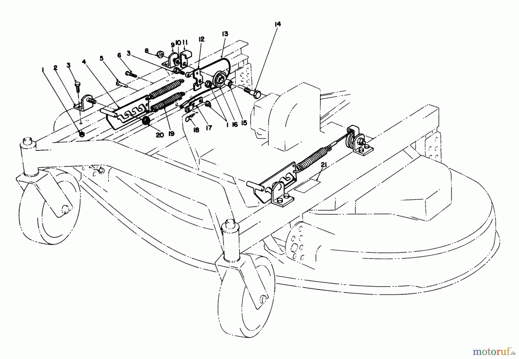 Toro Neu Mowers, Deck Assembly Only 30544 (120) - Toro 44