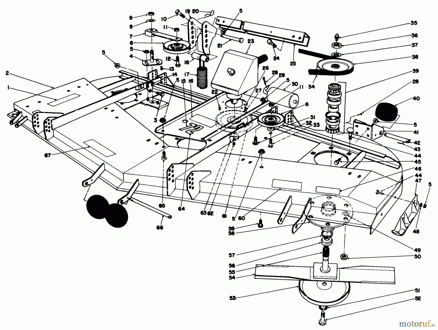  Toro Neu Mowers, Deck Assembly Only 30555 (200) - Toro 52