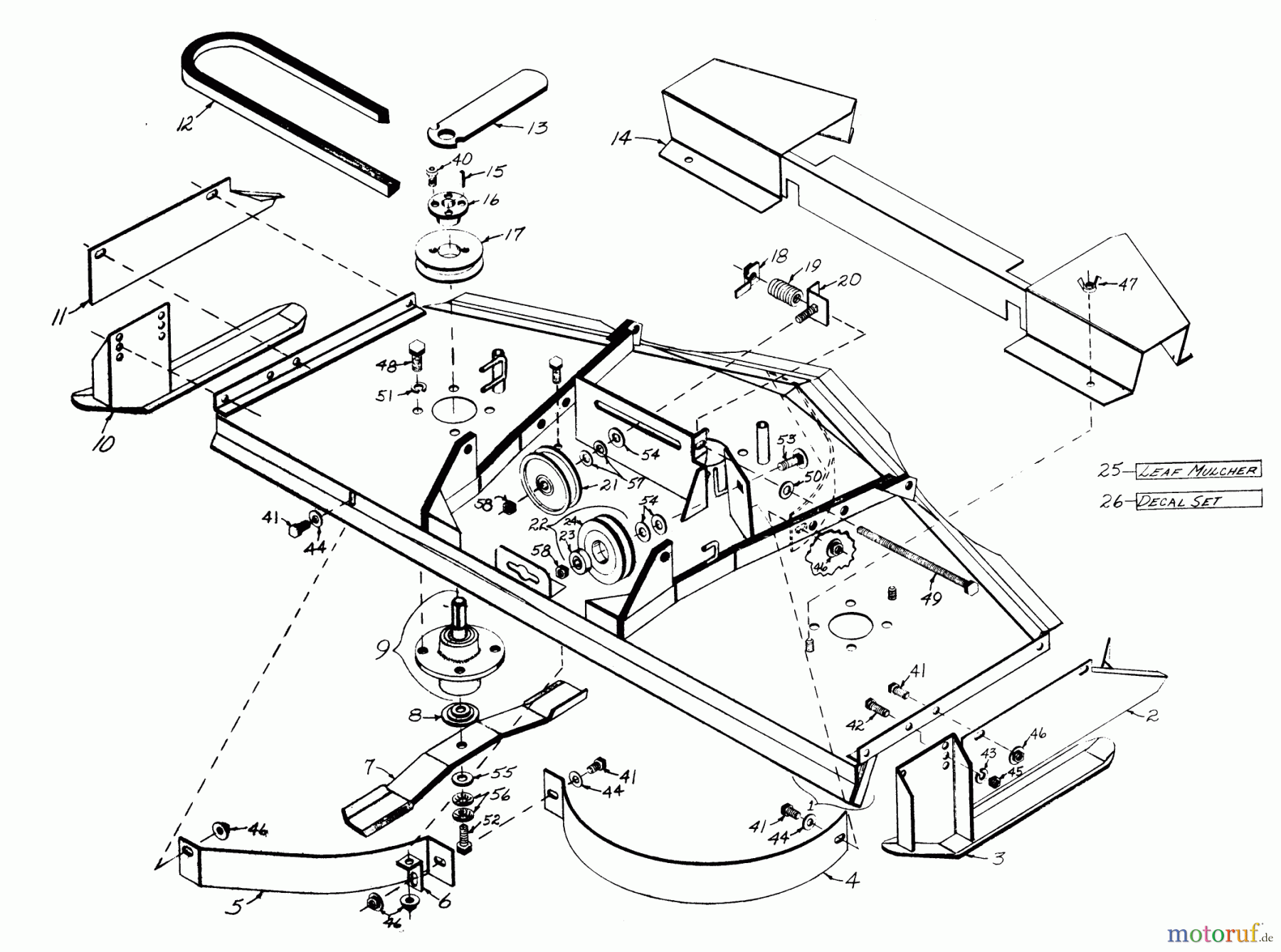 Toro Neu Mowers, Deck Assembly Only 5-0901 - Toro 60