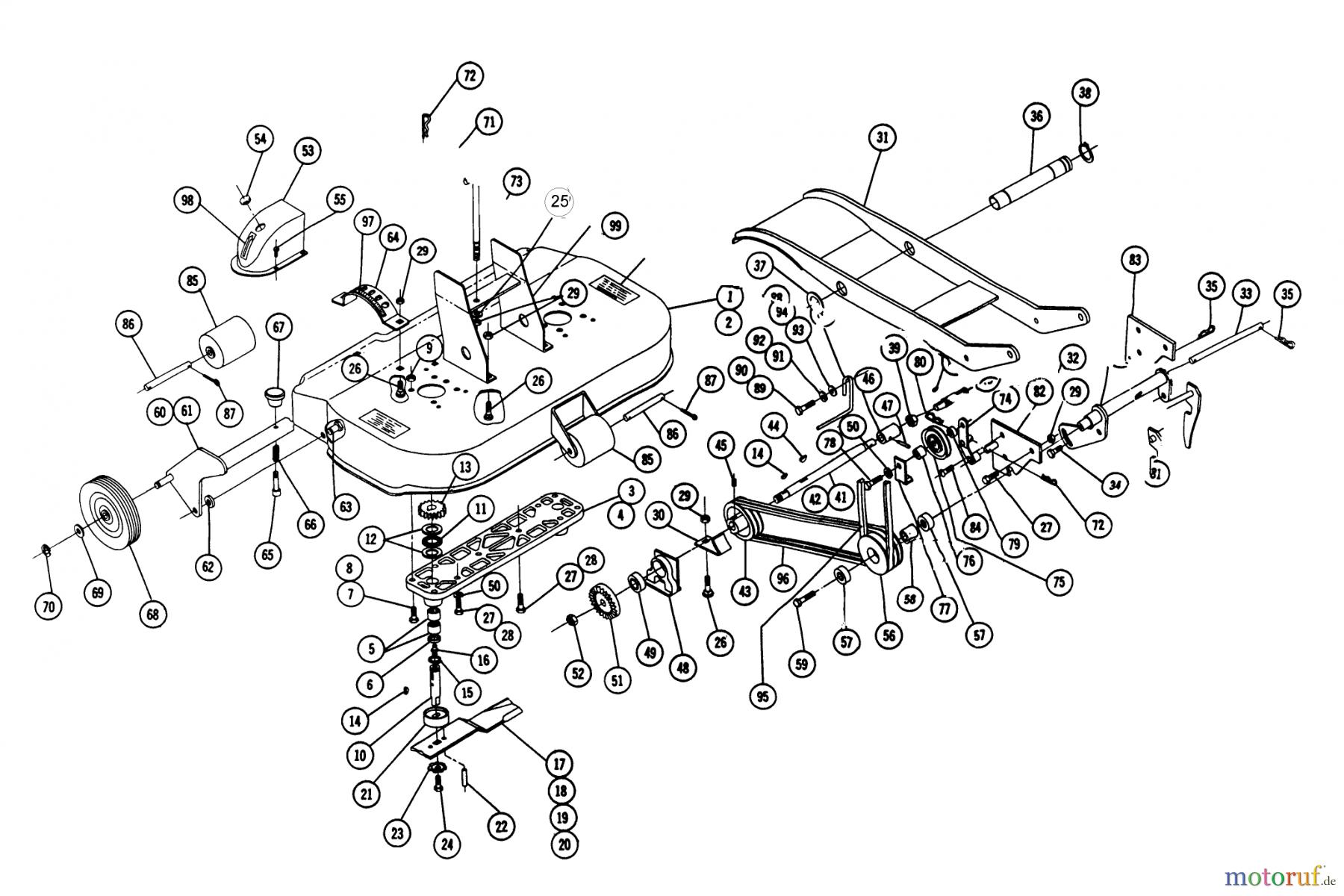  Toro Neu Mowers, Deck Assembly Only RM-367 - Toro 36