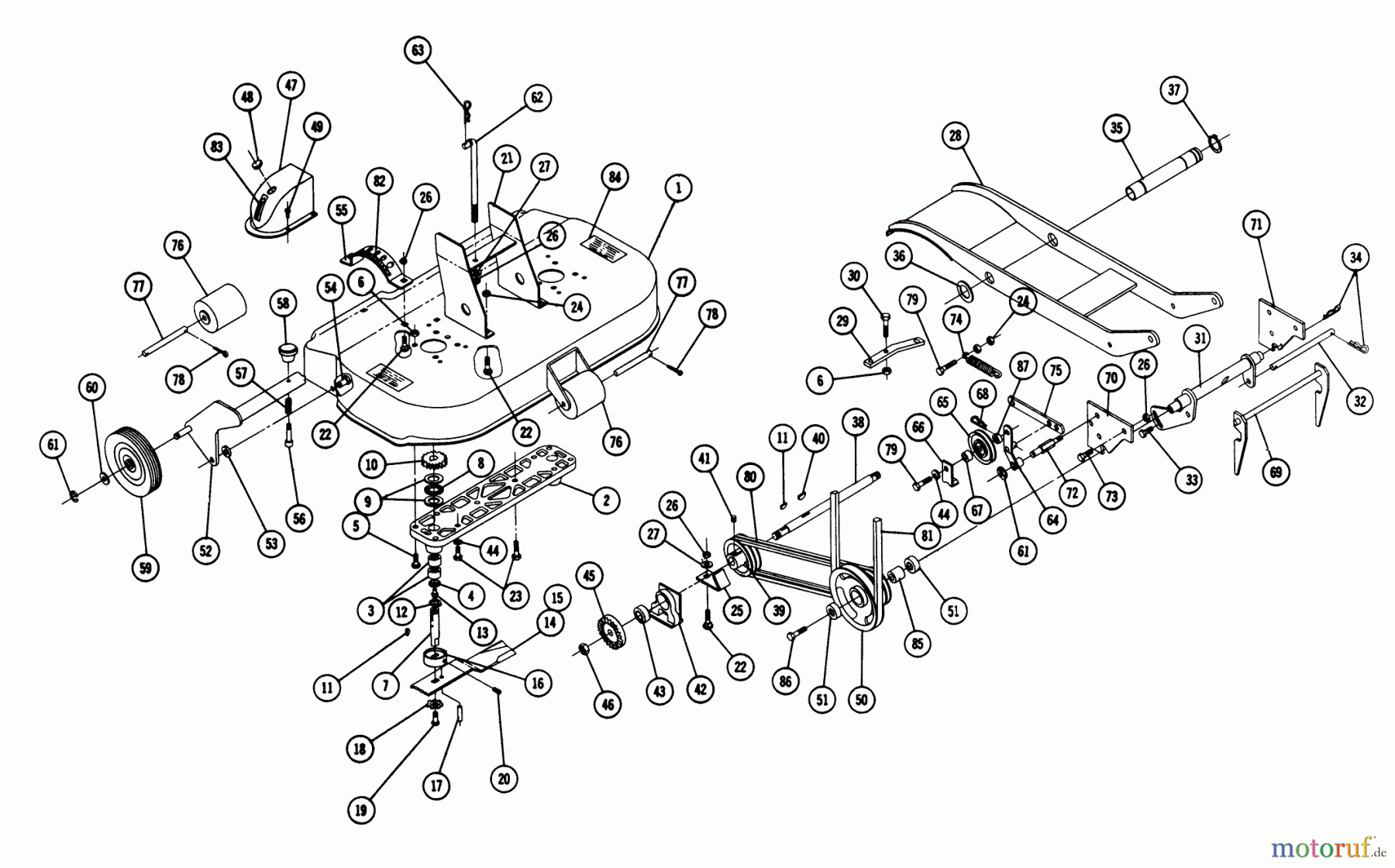  Toro Neu Mowers, Deck Assembly Only RM-327 - Toro 32