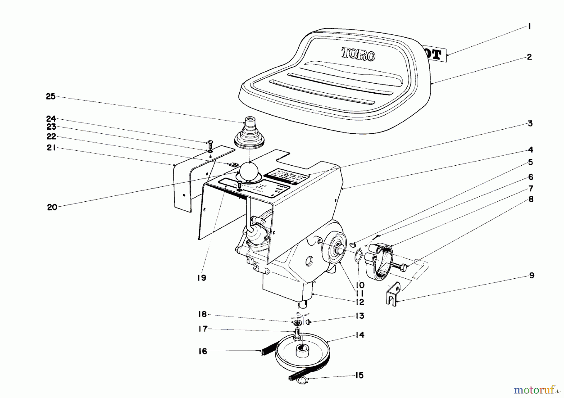 Toro Neu Mowers, Deck Assembly Only 57025 - Toro 25