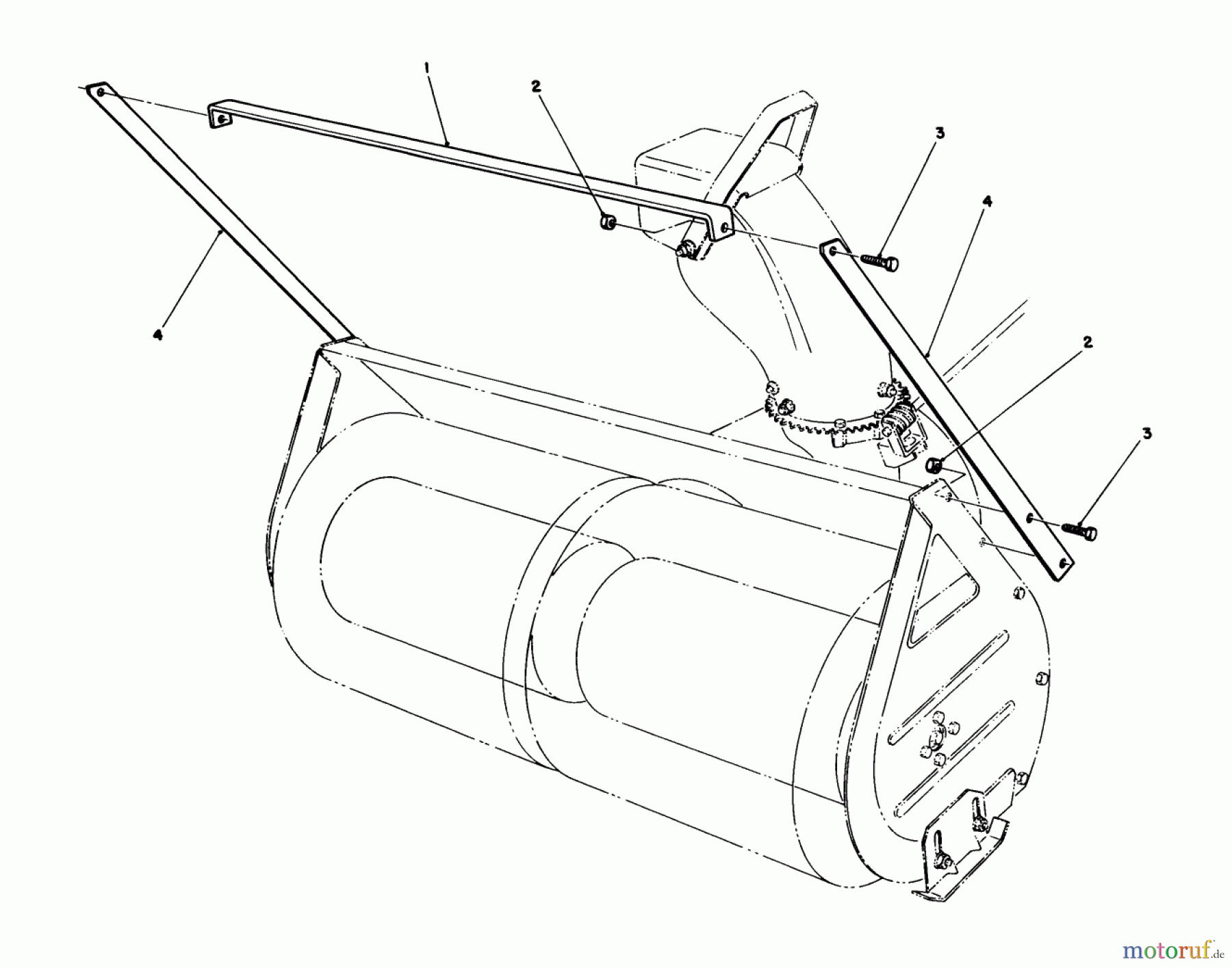Toro Neu Mowers, Lawn & Garden Tractor Seite 1 57354 (11-44) - Toro 11-44 Pro Lawn Tractor, 1987 (7000001-7999999) DRIFT BREAKER ASSEMBLY N0. 20-0650 (OPTIONAL)