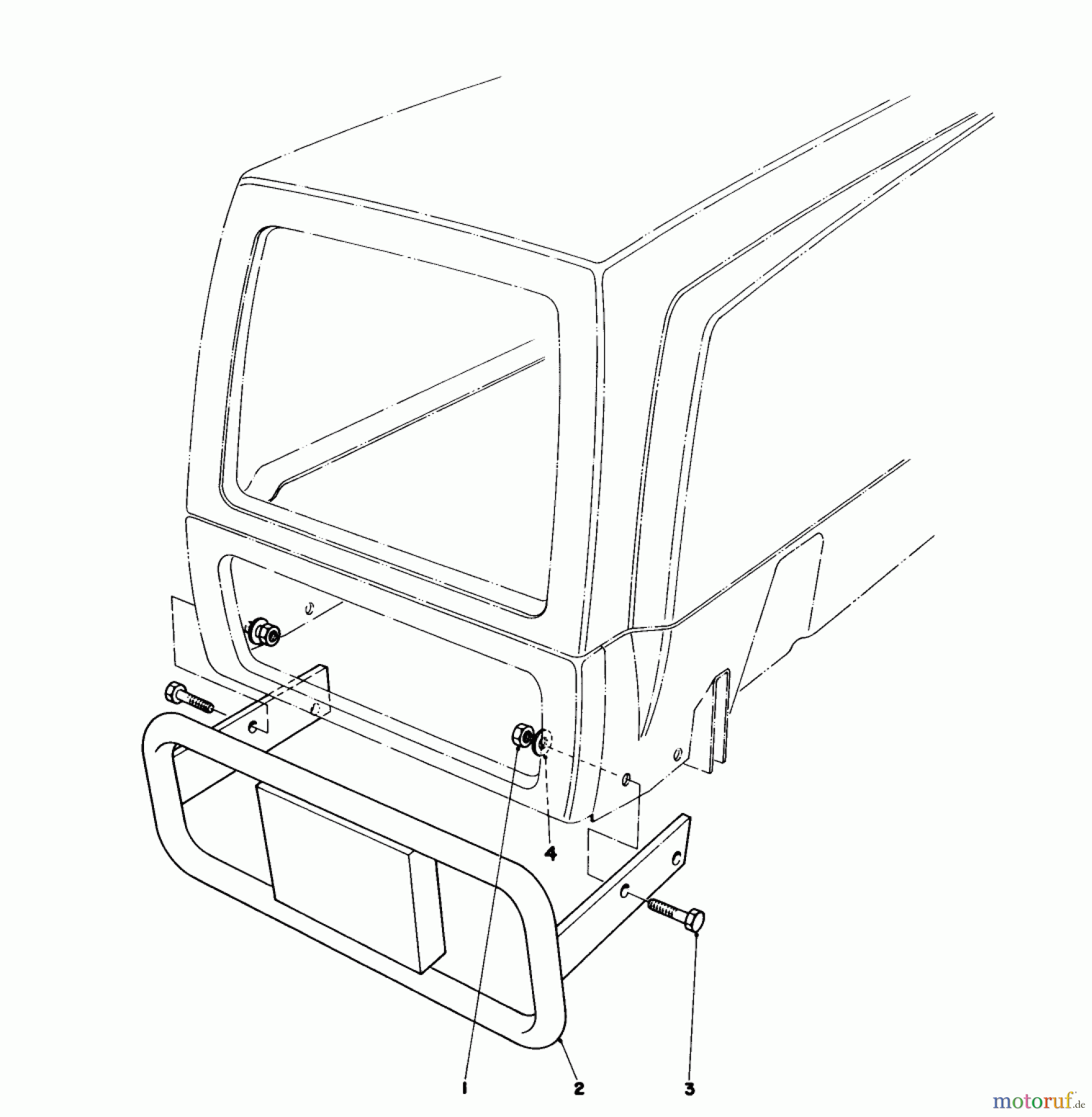  Toro Neu Mowers, Lawn & Garden Tractor Seite 1 57365 (11-38) - Toro 11-38 Pro Lawn Tractor, 1986 (6000001-6999999) BUMPER KIT MODEL NO. 59102 (OPTIONAL)