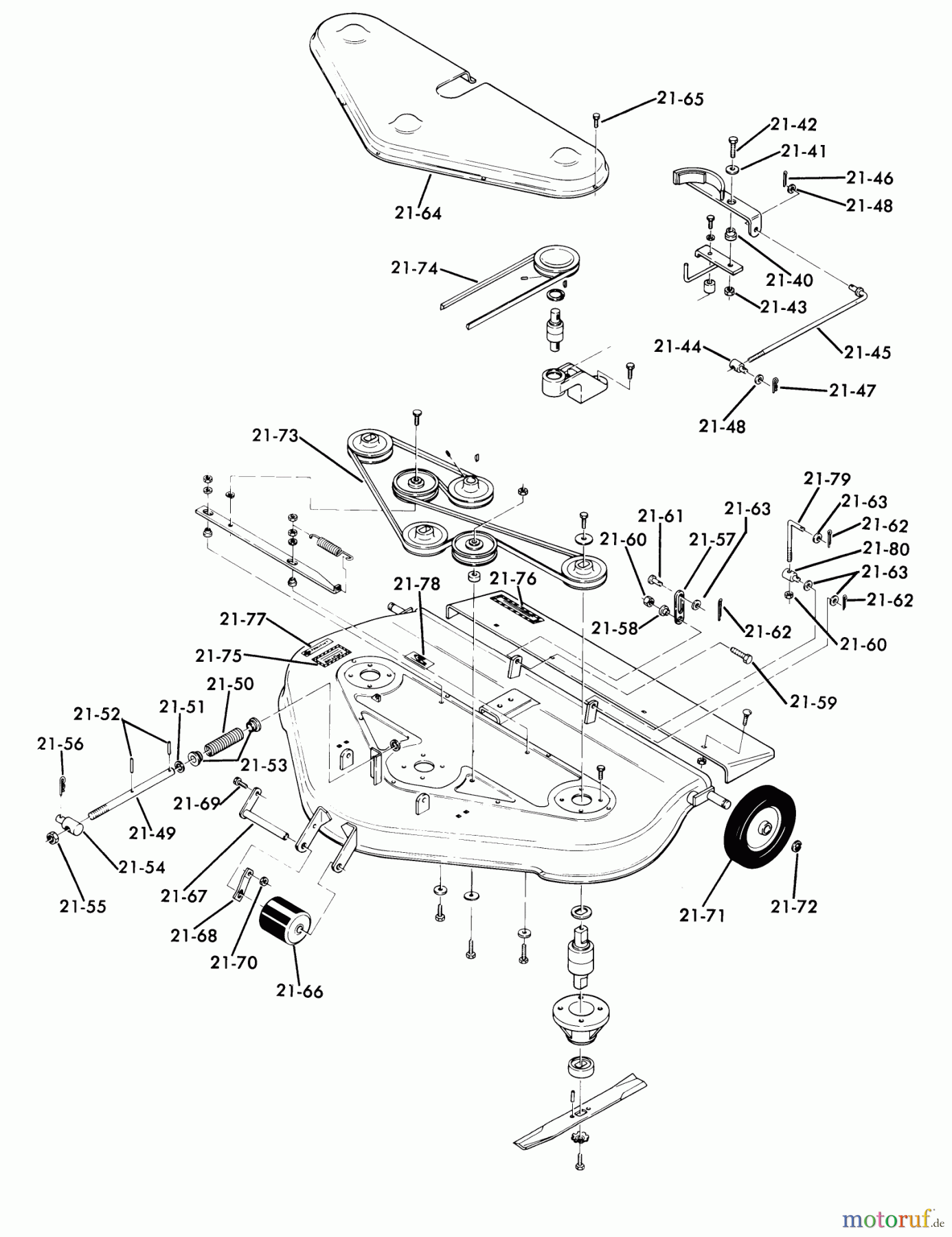 Toro Neu Mowers, Deck Assembly Only 65-36XS02 - Toro 36