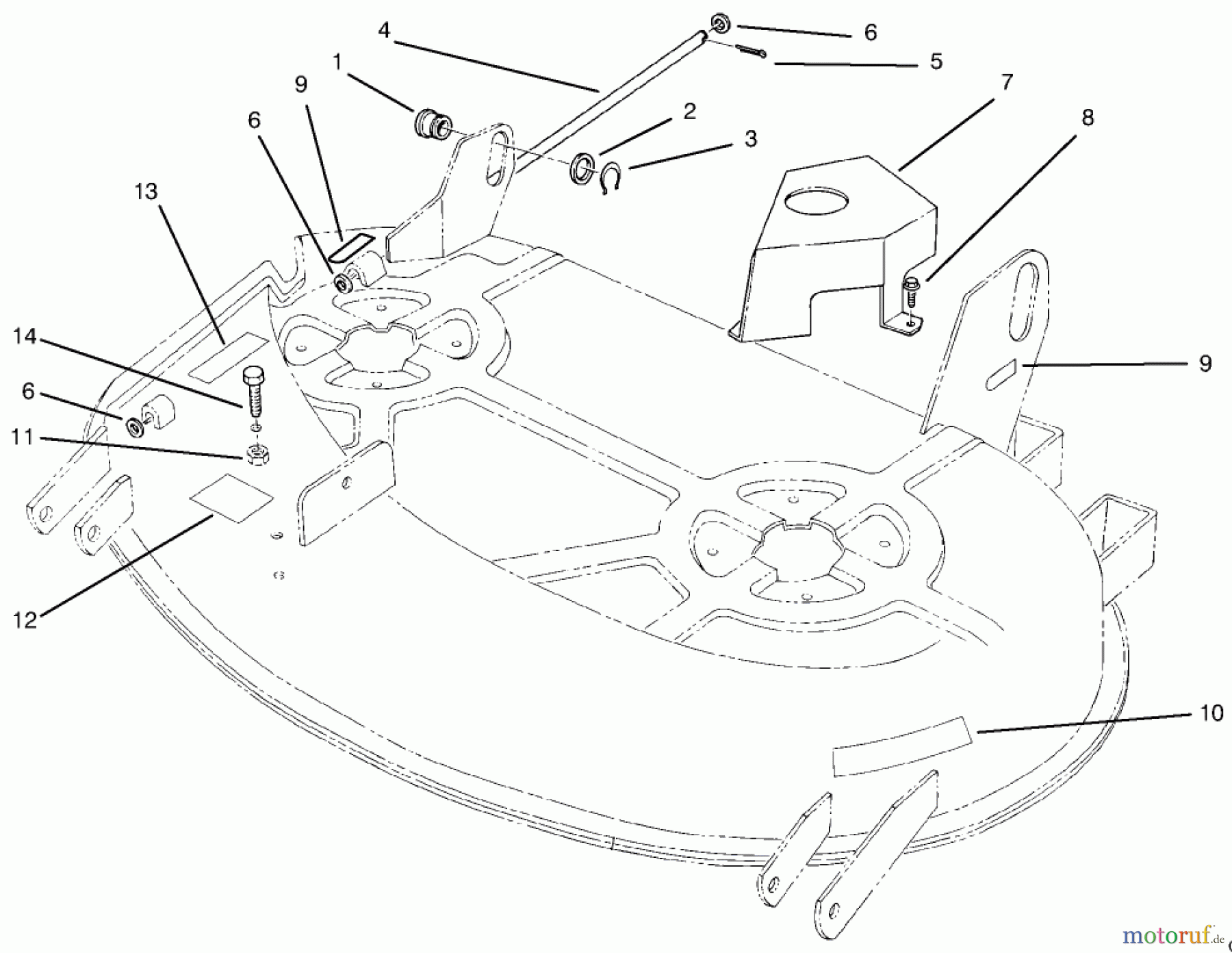  Toro Neu Mowers, Deck Assembly Only 78215 - Toro 38