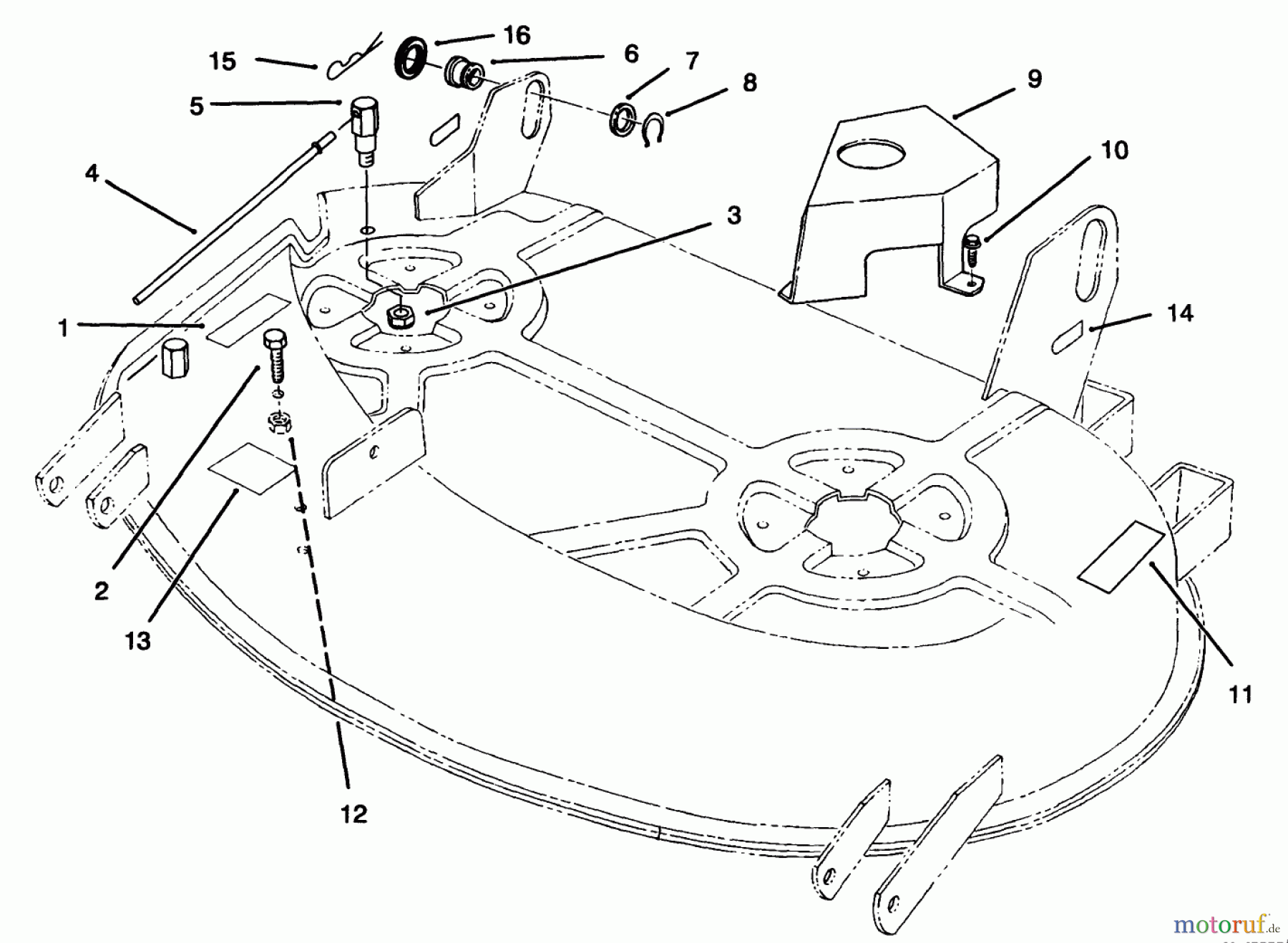 Toro Neu Mowers, Deck Assembly Only 78216 - Toro 38