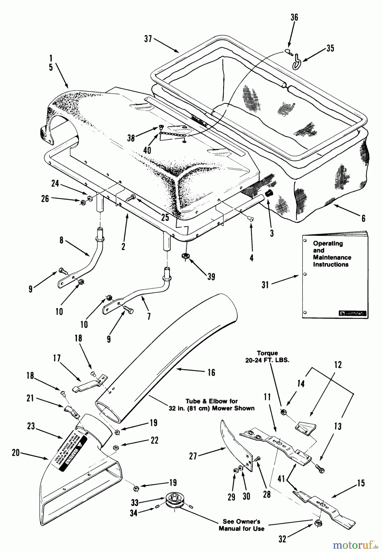  Toro Neu Accessories, Mower 07-06BA03 - Toro 32