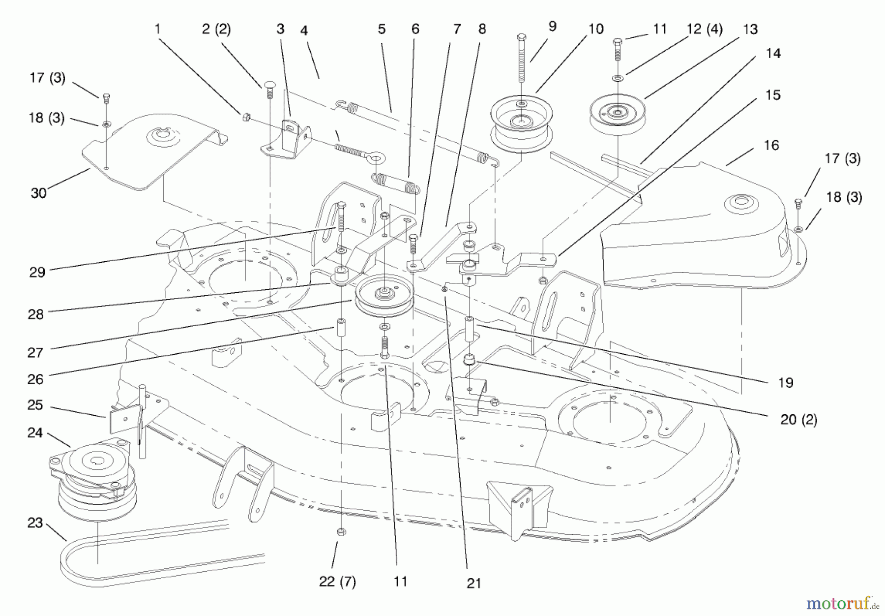  Toro Neu Mowers, Deck Assembly Only 78252 - Toro 52