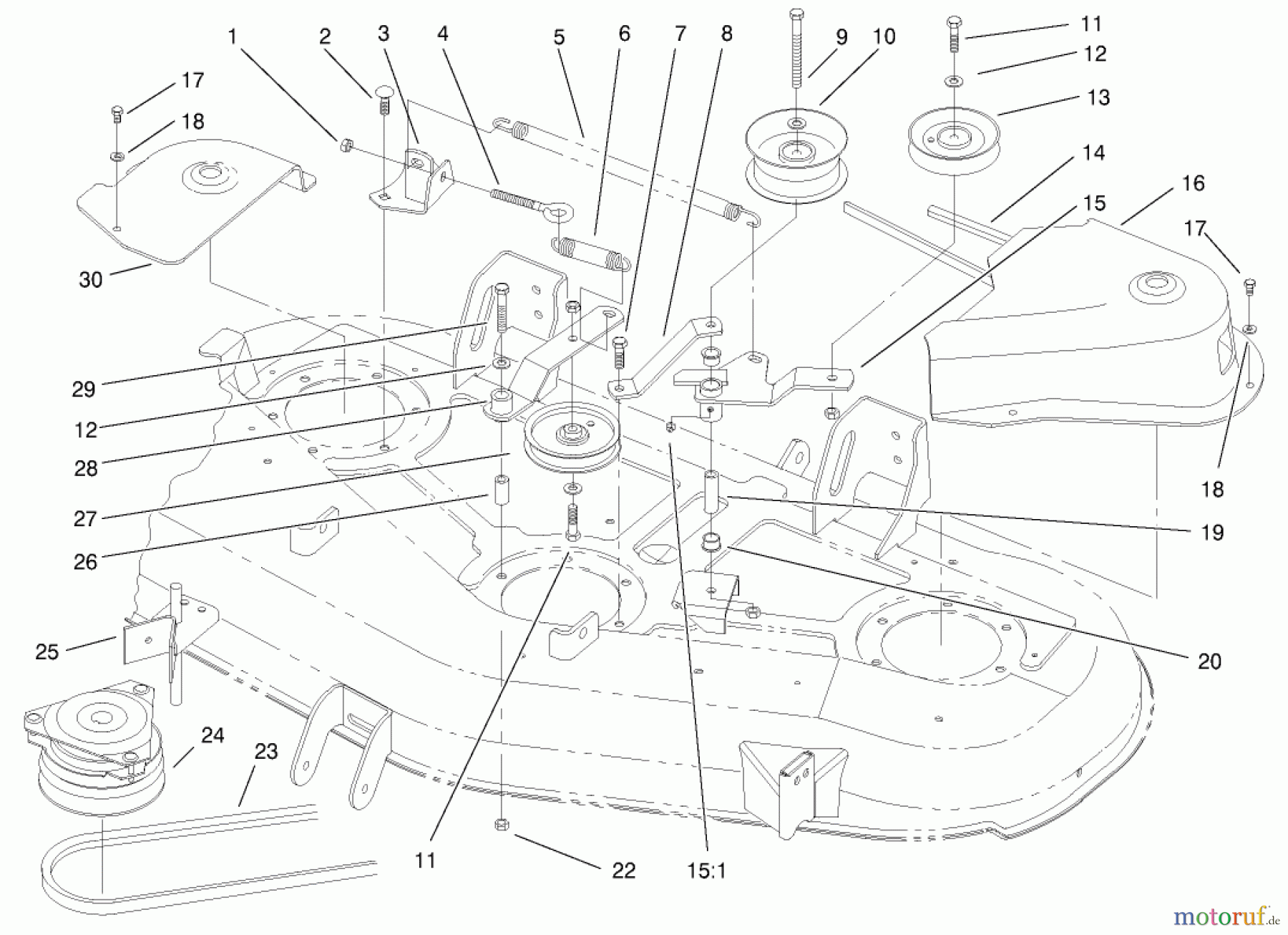 Toro Neu Mowers, Deck Assembly Only 78253 - Toro 52