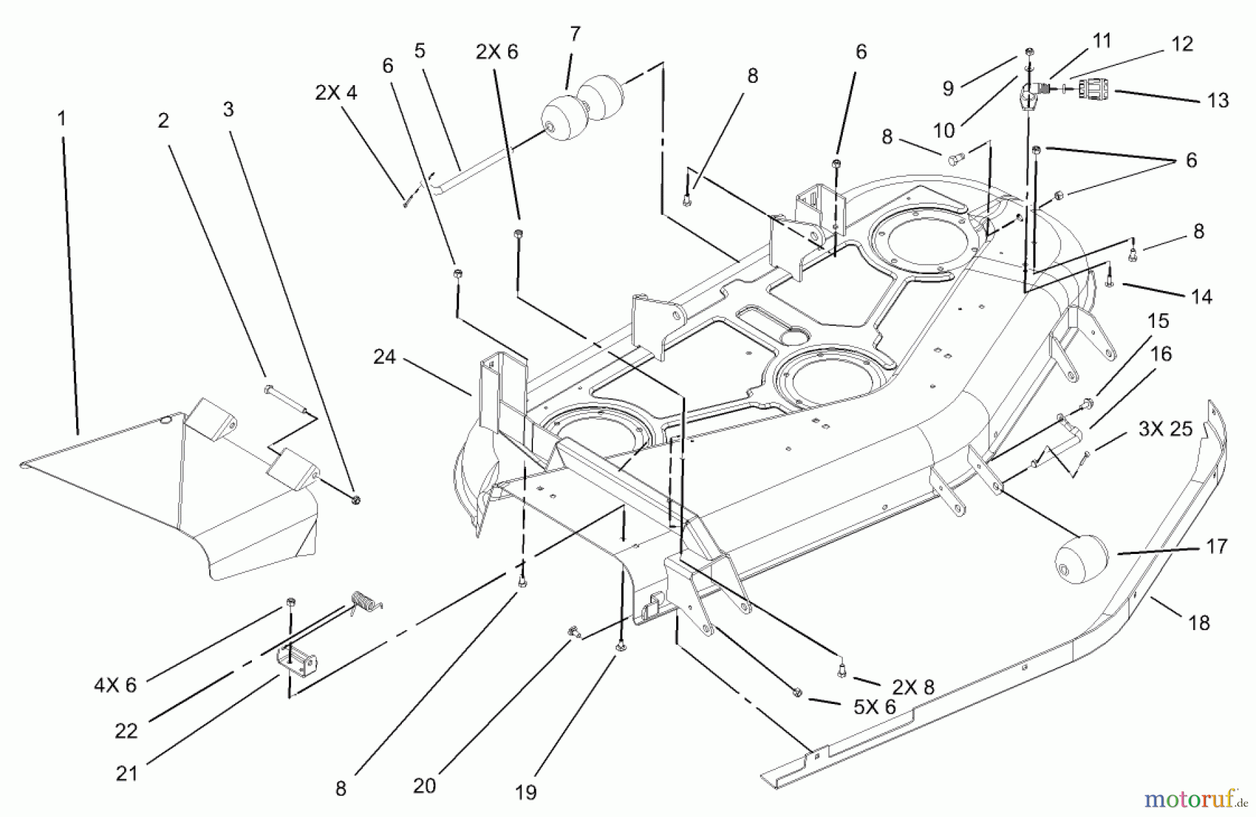  Toro Neu Mowers, Deck Assembly Only 78294 - Toro 52