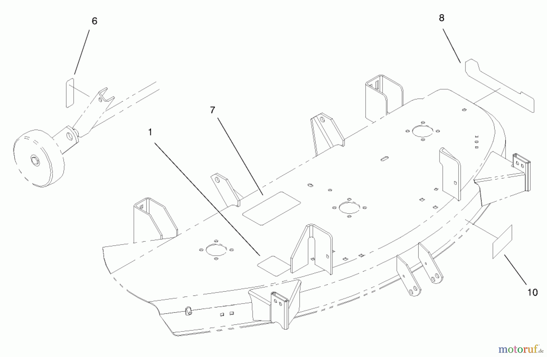 Toro Neu Mowers, Deck Assembly Only 78364 - Toro 48