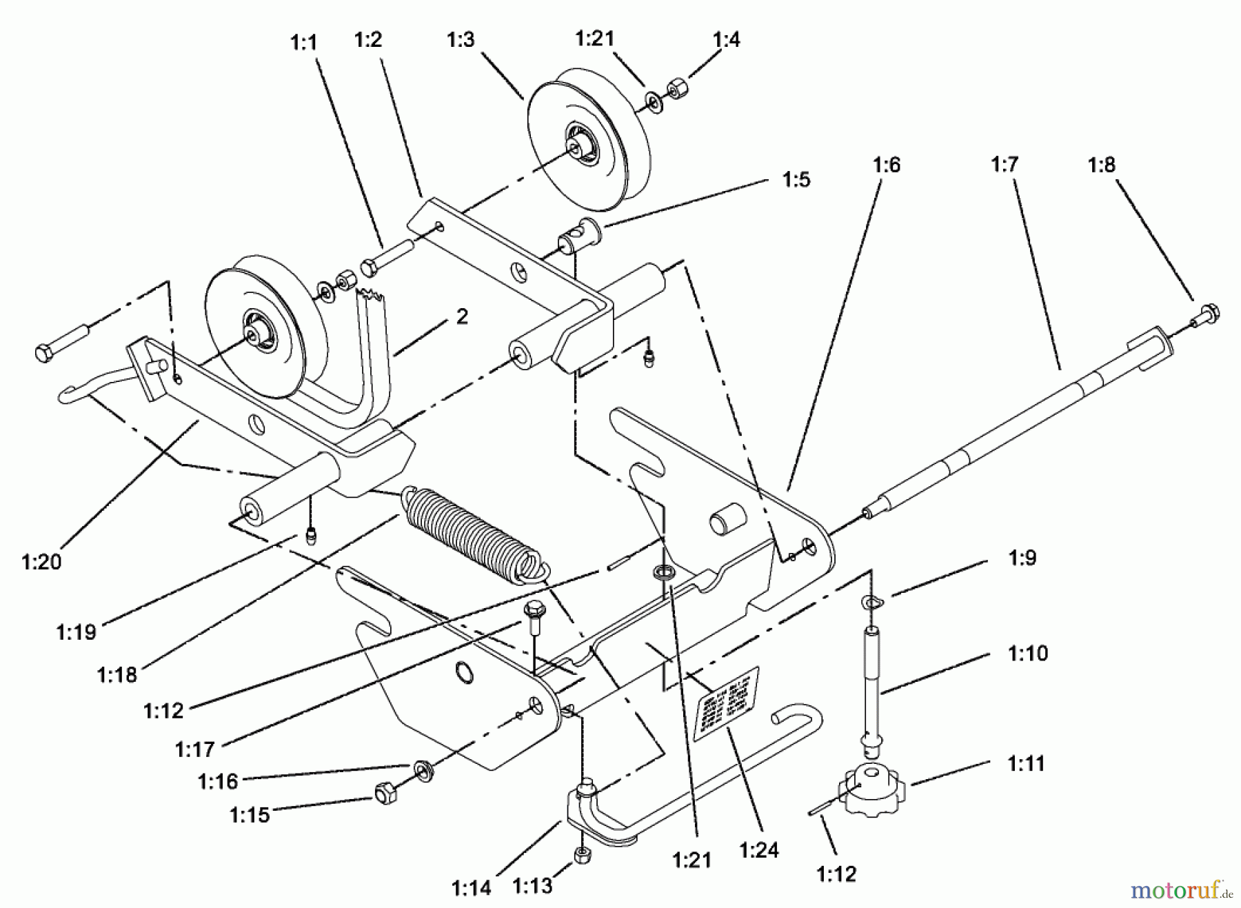 Toro Neu Mowers, Deck Assembly Only 78370 - Toro 52