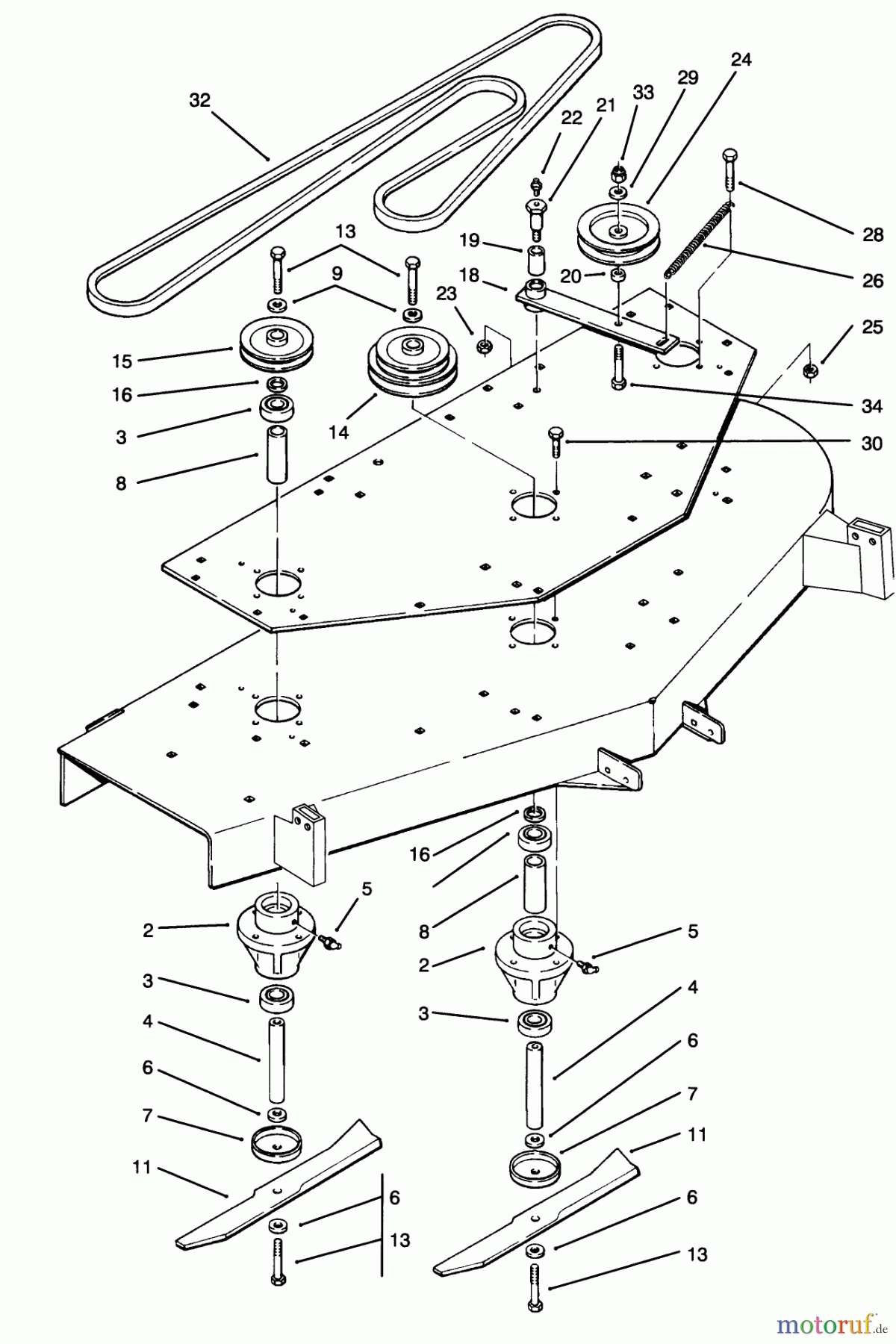  Toro Neu Mowers, Deck Assembly Only 78390 - Toro 60