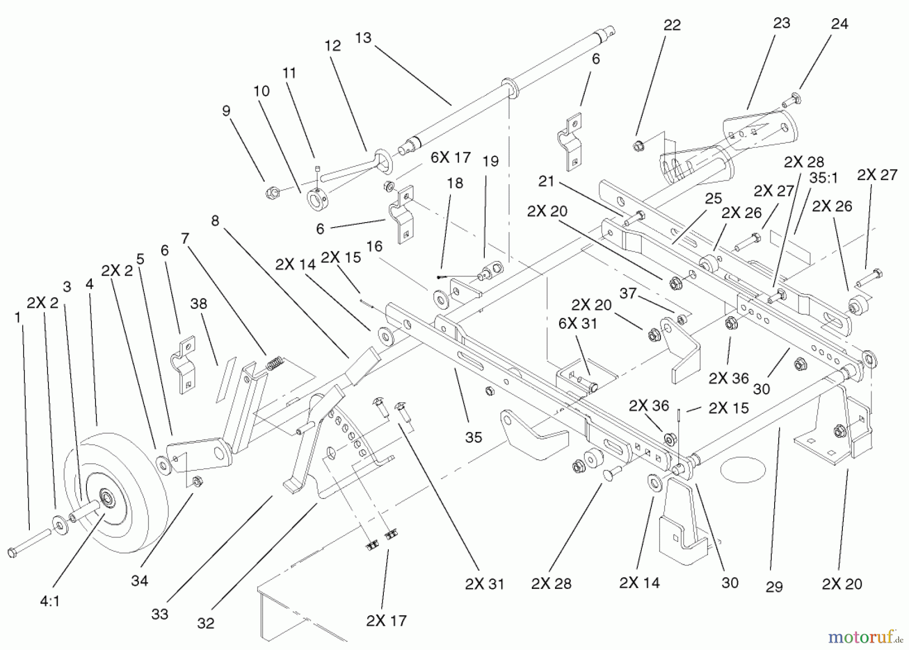 Toro Neu Mowers, Deck Assembly Only 78395 - Toro 60