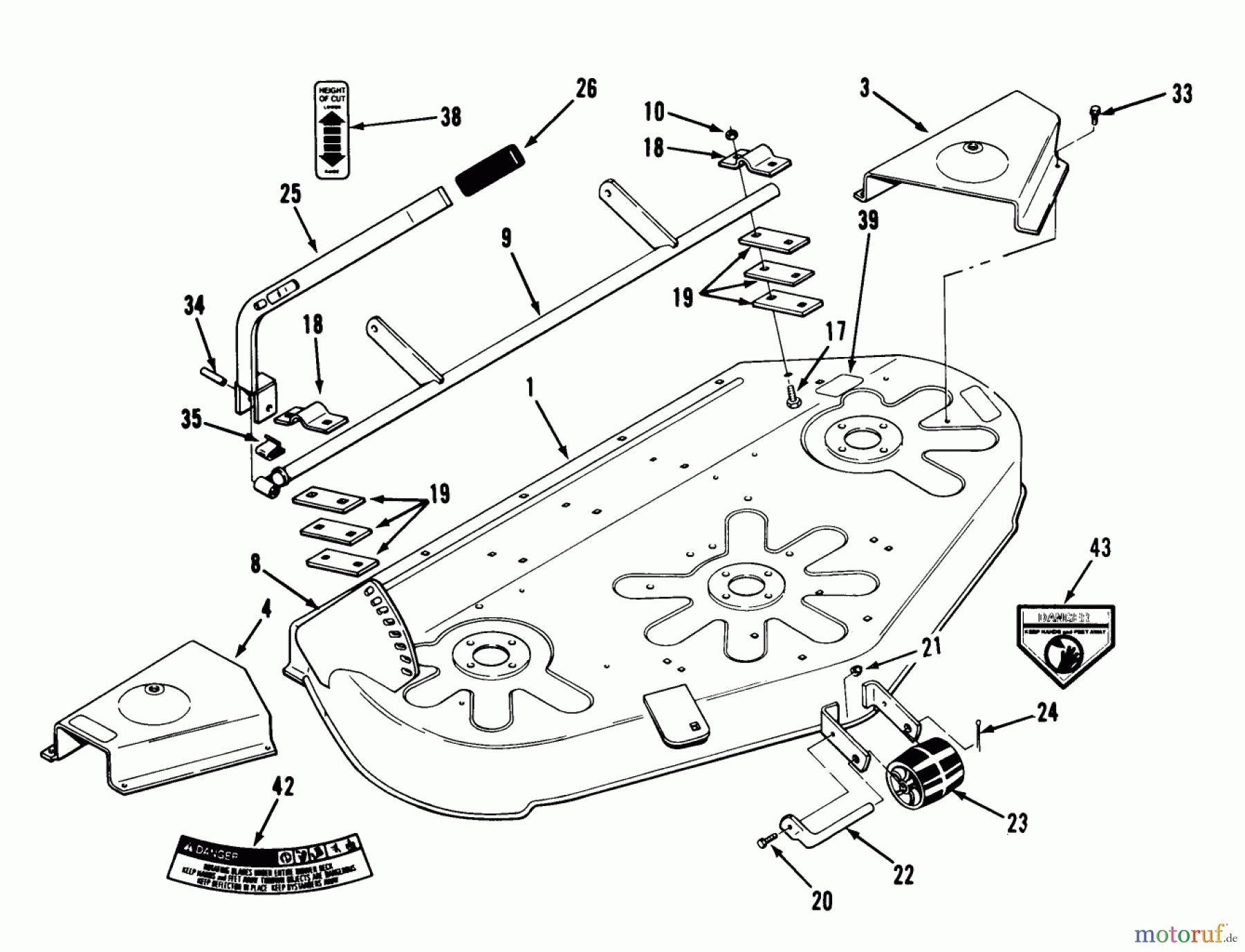  Toro Neu Mowers, Deck Assembly Only 78420 - Toro 42