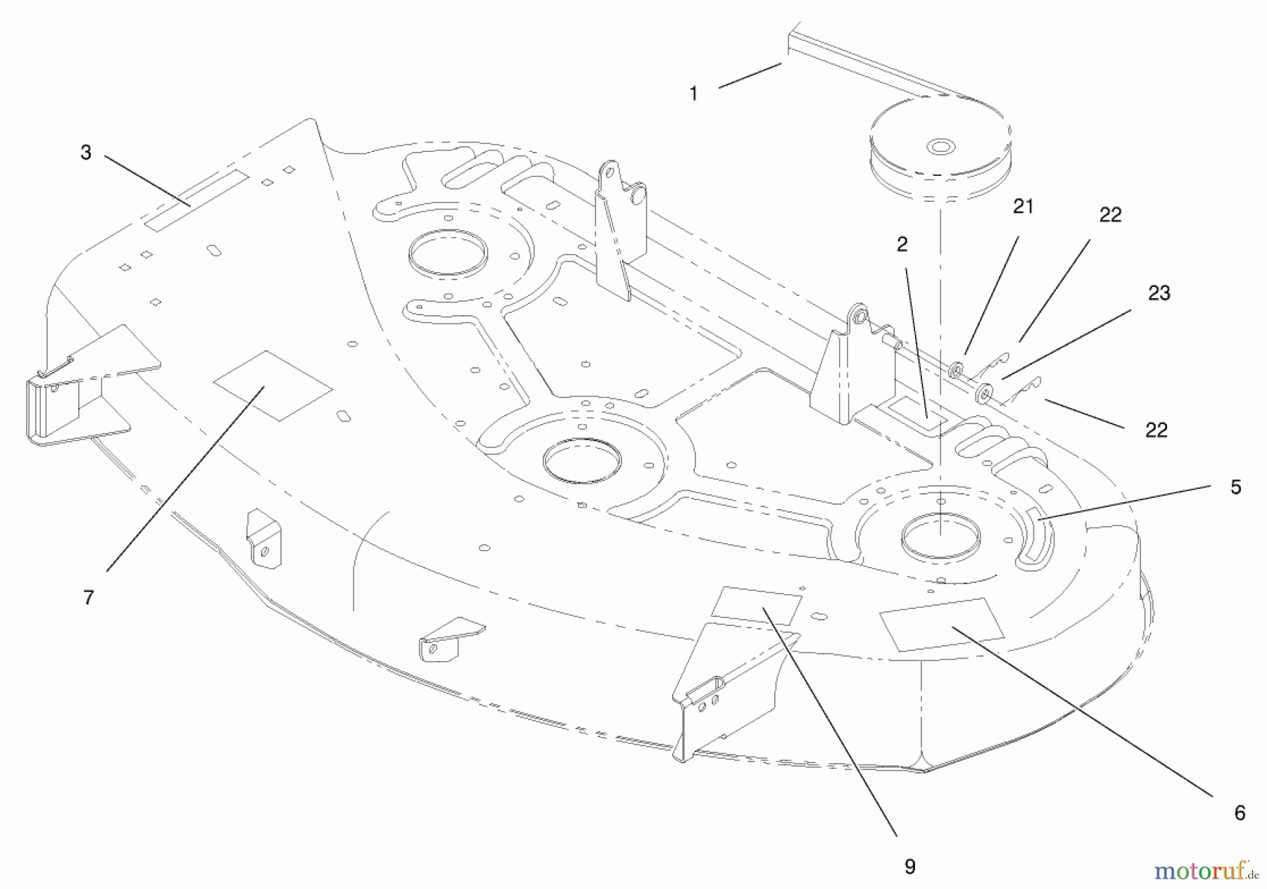 Toro Neu Mowers, Deck Assembly Only 79109 - Toro 44