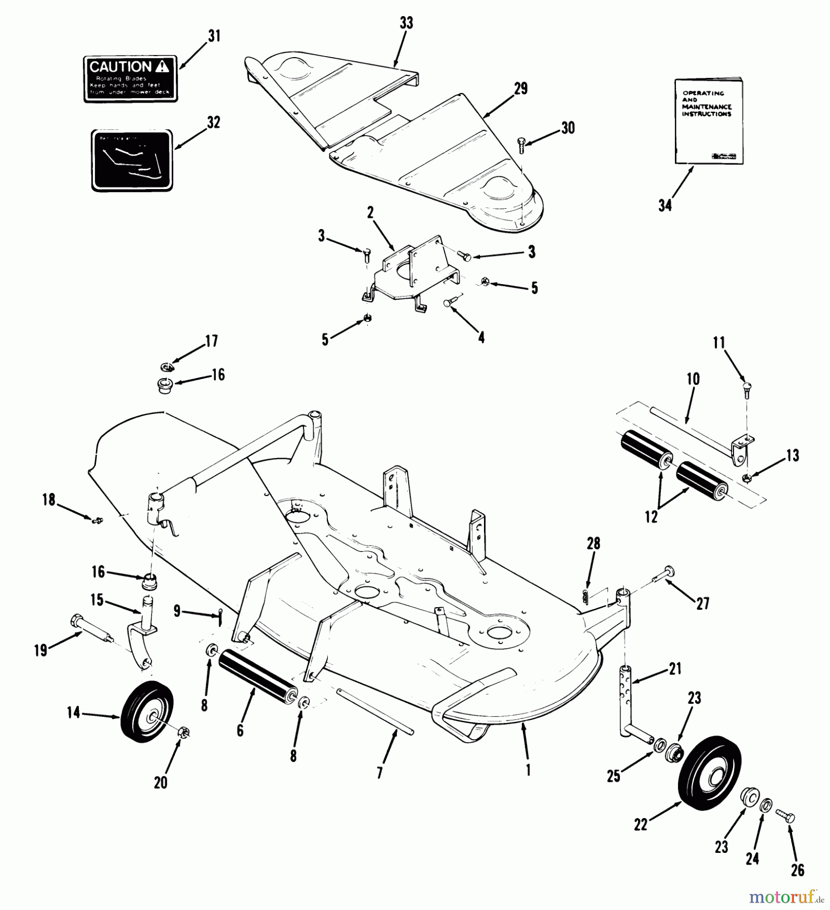  Toro Neu Mowers, Deck Assembly Only 85-48MS01 - Toro 48