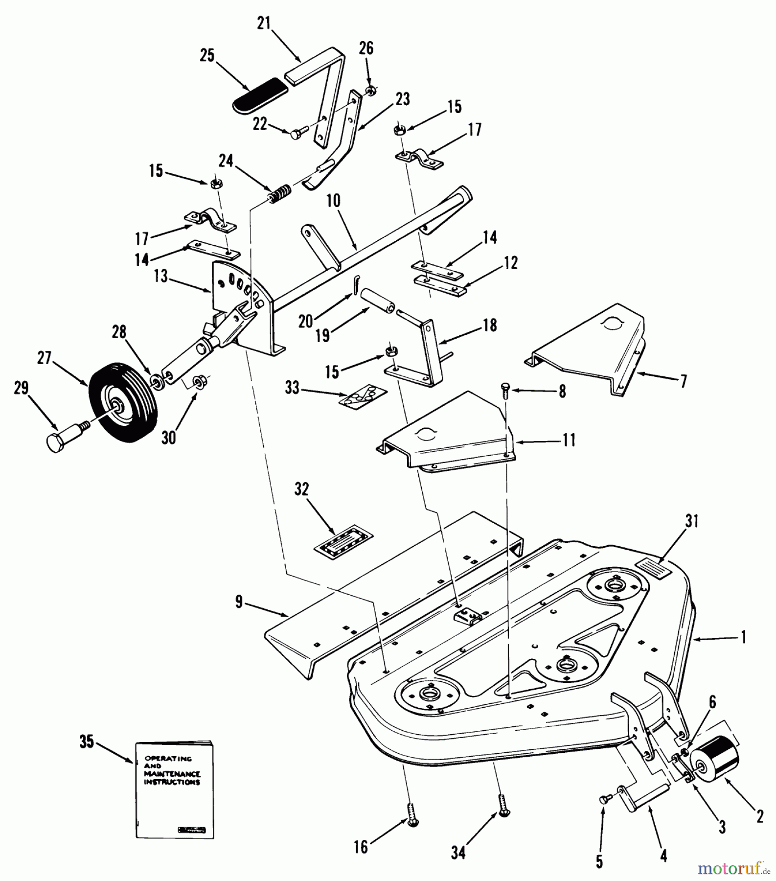  Toro Neu Mowers, Deck Assembly Only 95-36XR00 - Toro 36