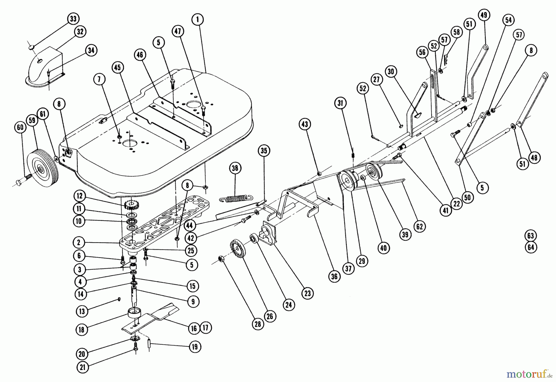  Toro Neu Mowers, Deck Assembly Only RM-115 - Toro 32