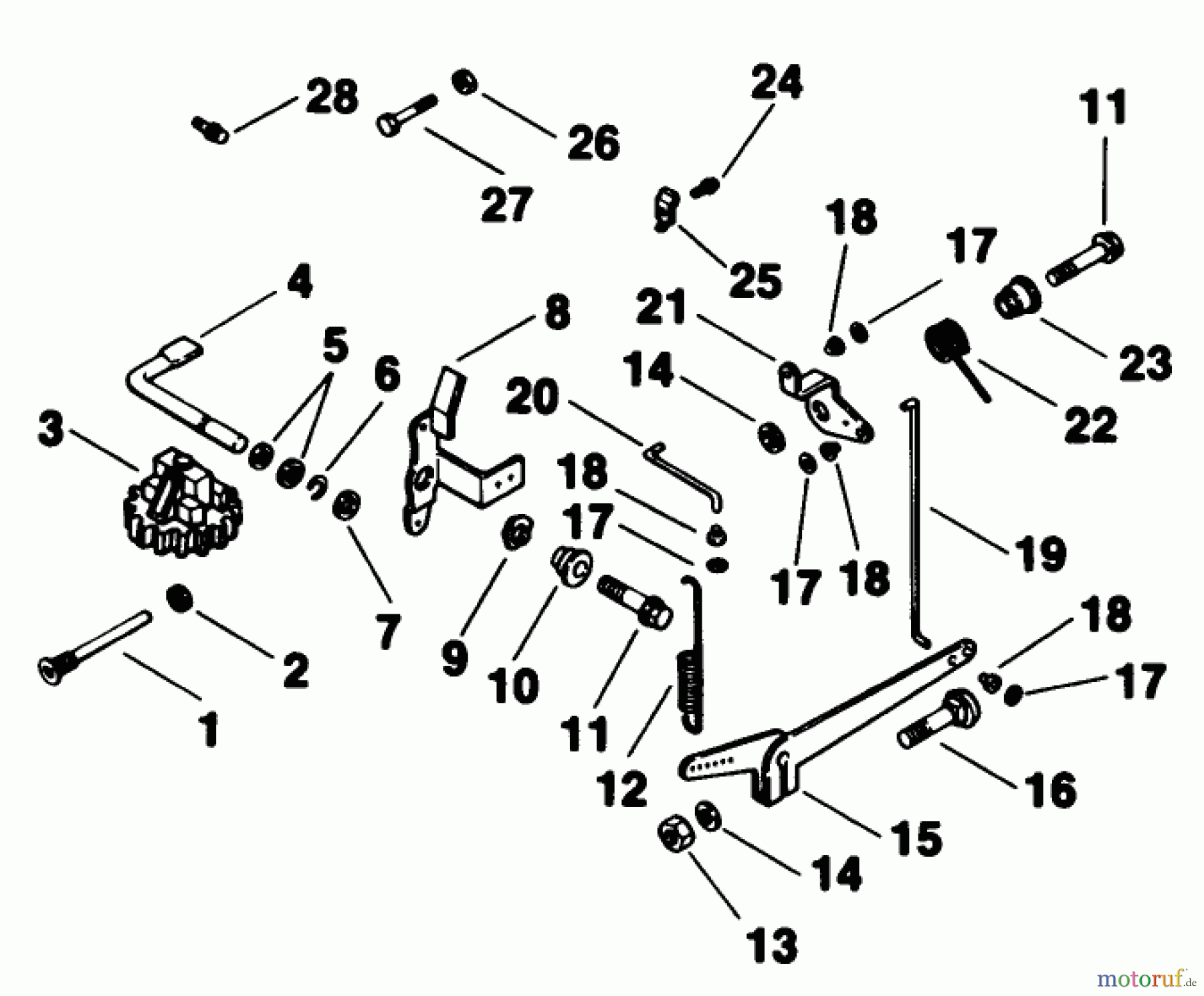Toro Neu Mowers, Drive Unit Only 30117 - Toro Mid-Size Proline Gear Traction Unit, 16 hp, 1990 (0000001-0999999) GOVERNOR-ENGINE KOHLER MODEL NO. MV16S-TYPE 56511