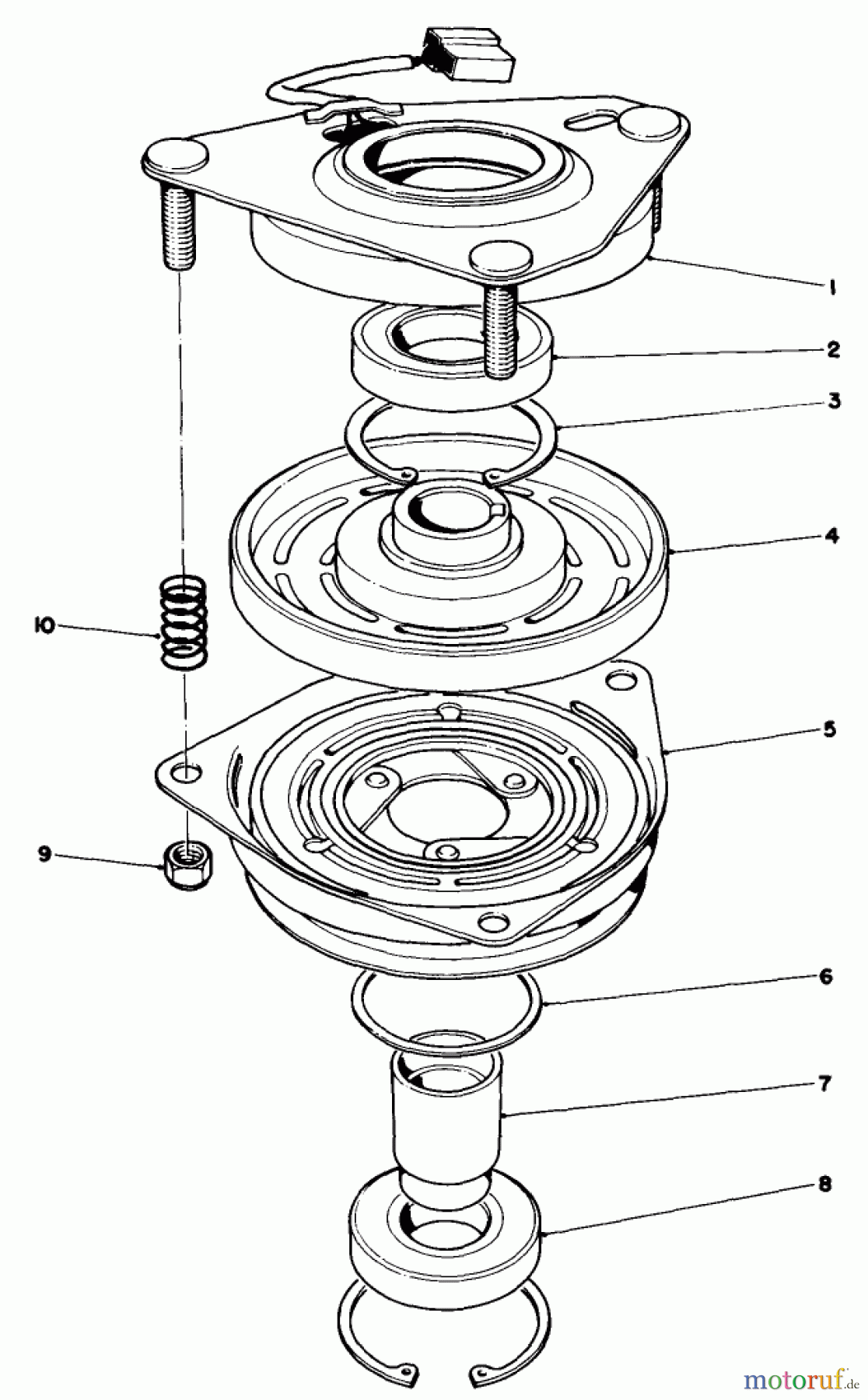  Toro Neu Mowers, Drive Unit Only 30156 - Toro Mid-Size Proline Gear Traction Unit, 12.5 hp, 1993 (390001-399999) CLUTCH ASSEMBLY NO. 54-3200