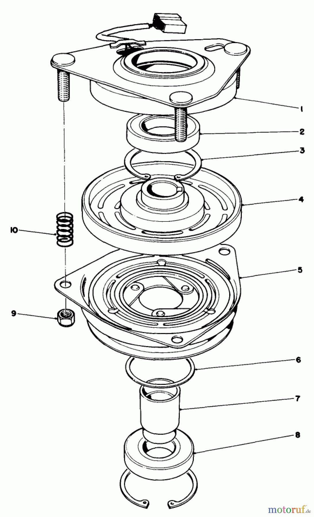  Toro Neu Mowers, Drive Unit Only 30175 - Toro Mid-Size Proline Gear Traction Unit, 14 hp, 1991 (10000001-19999999) CLUTCH ASSEMBLY NO. 54-3200