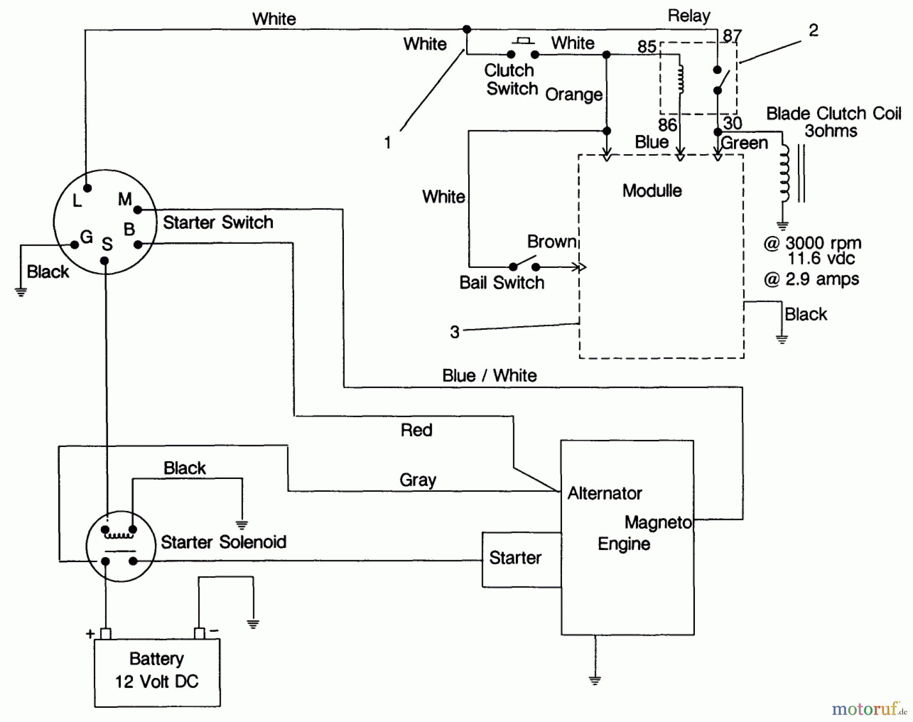  Toro Neu Mowers, Drive Unit Only 30180 - Toro Mid-Size Proline Gear Traction Unit, 16 hp, 1992 (200001-299999) ELECTRIC SCHEMATIC