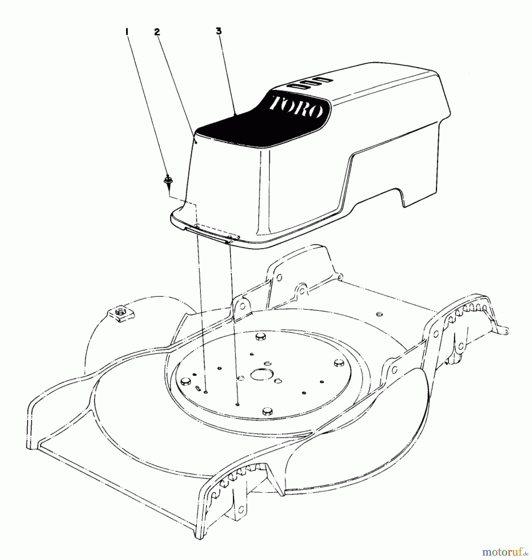  Toro Neu Mowers, Electric 17046 - Toro Electric Lawnmower, 1976 (9000001-9999999) SHROUD ASSEMBLY