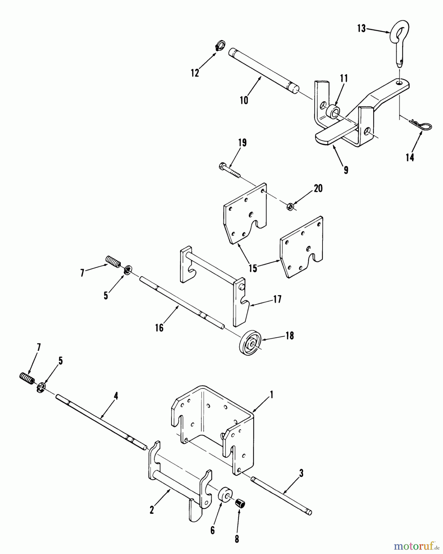  Toro Neu Mowers, Lawn & Garden Tractor Seite 1 01-10K801 (C-105) - Toro C-105 8-Speed Tractor, 1980 HITCHES