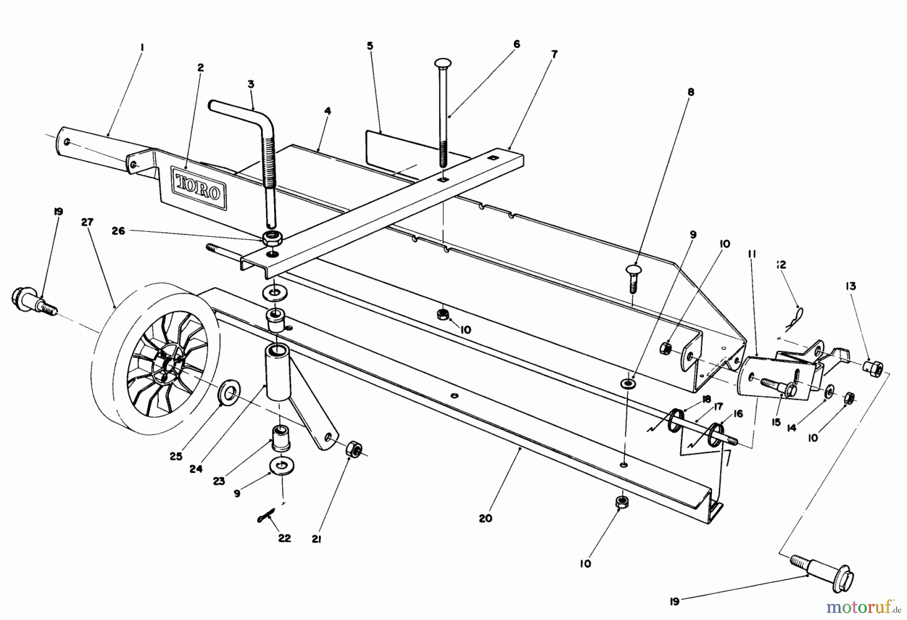  Toro Neu Accessories, Mower 11-0189 - Toro Grass Bag Assembly, 21