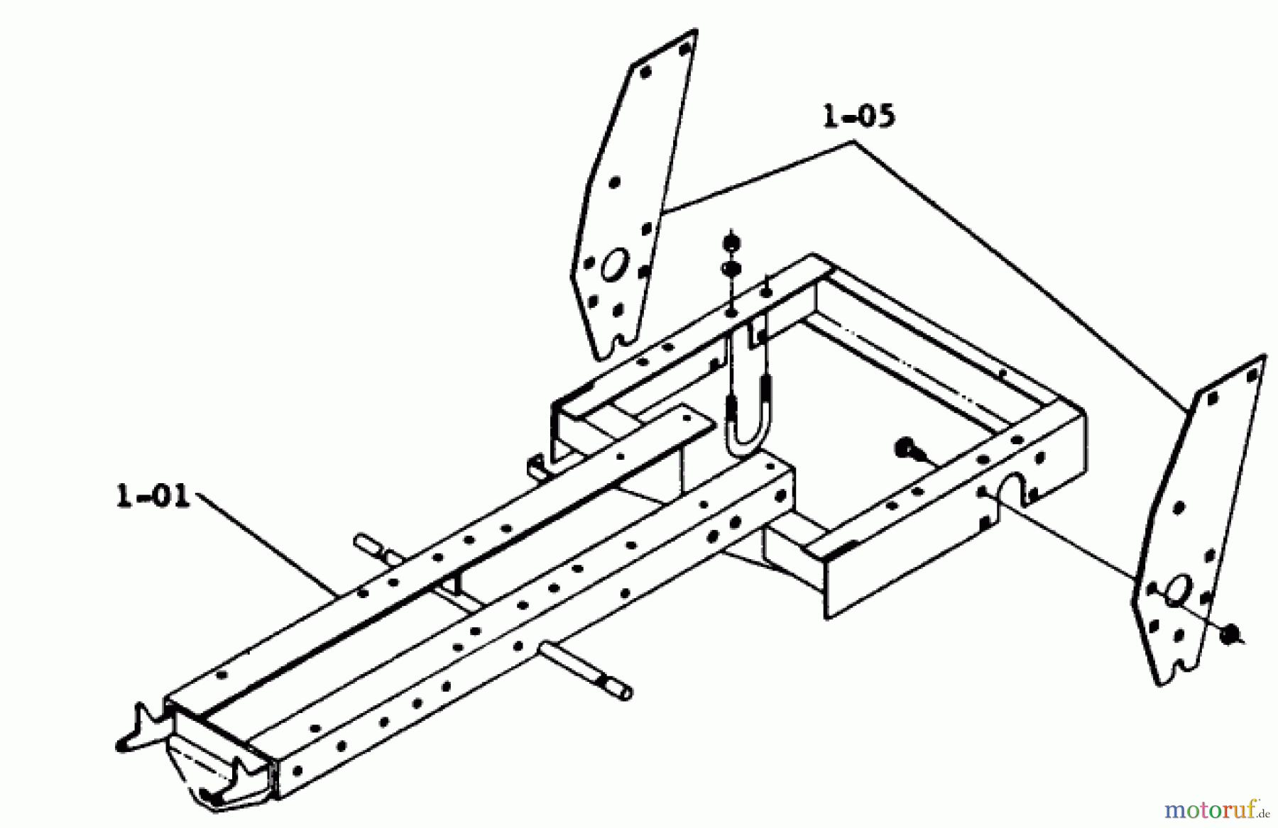 Toro Neu Mowers, Lawn & Garden Tractor Seite 1 1-0450 (800) - Toro 800 Automatic Tractor, 1971 FRAME ASSEMBLIES